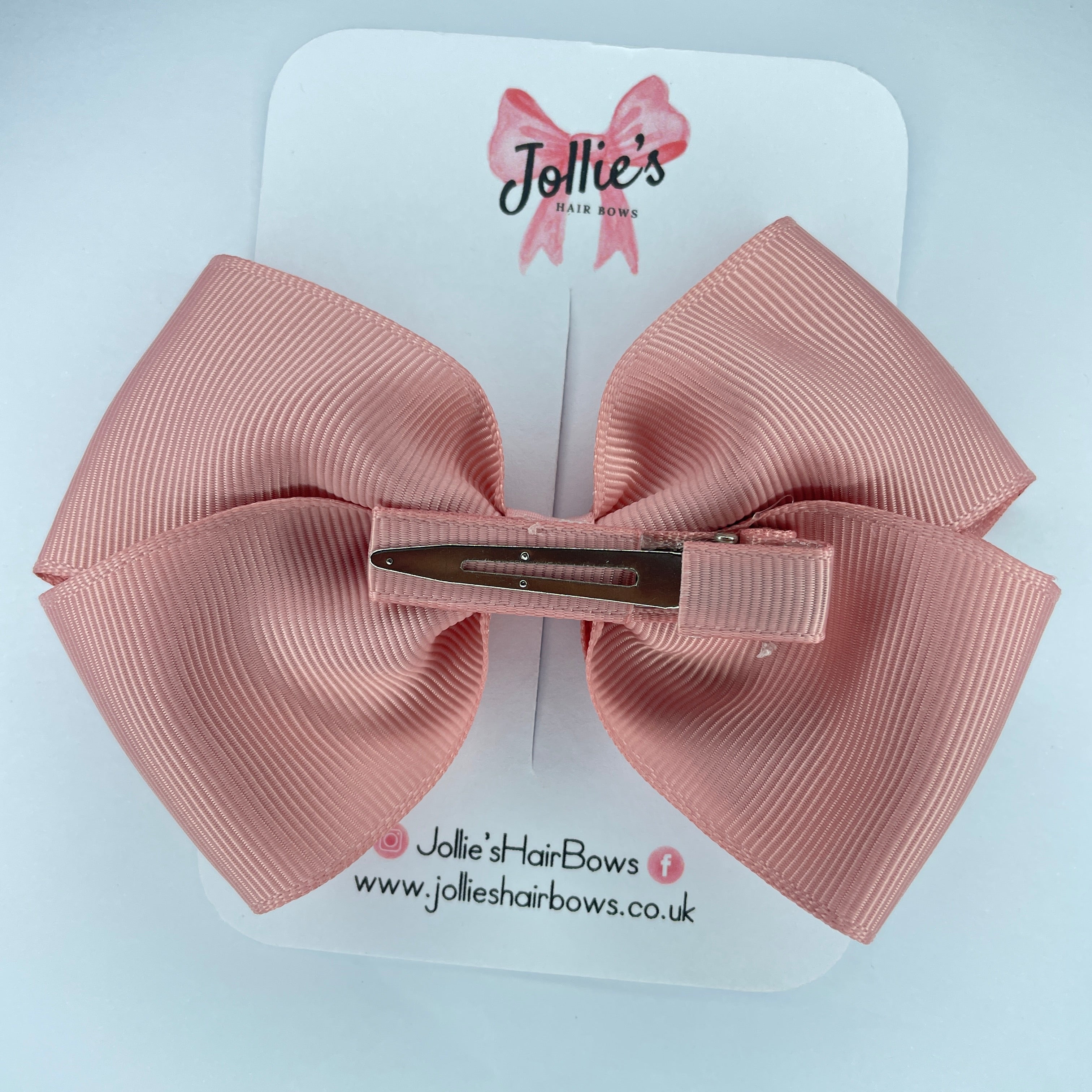 4" Sweet Nectar Hair Bow with Clip – Grosgrain Ribbon with Lined Alligator Clip