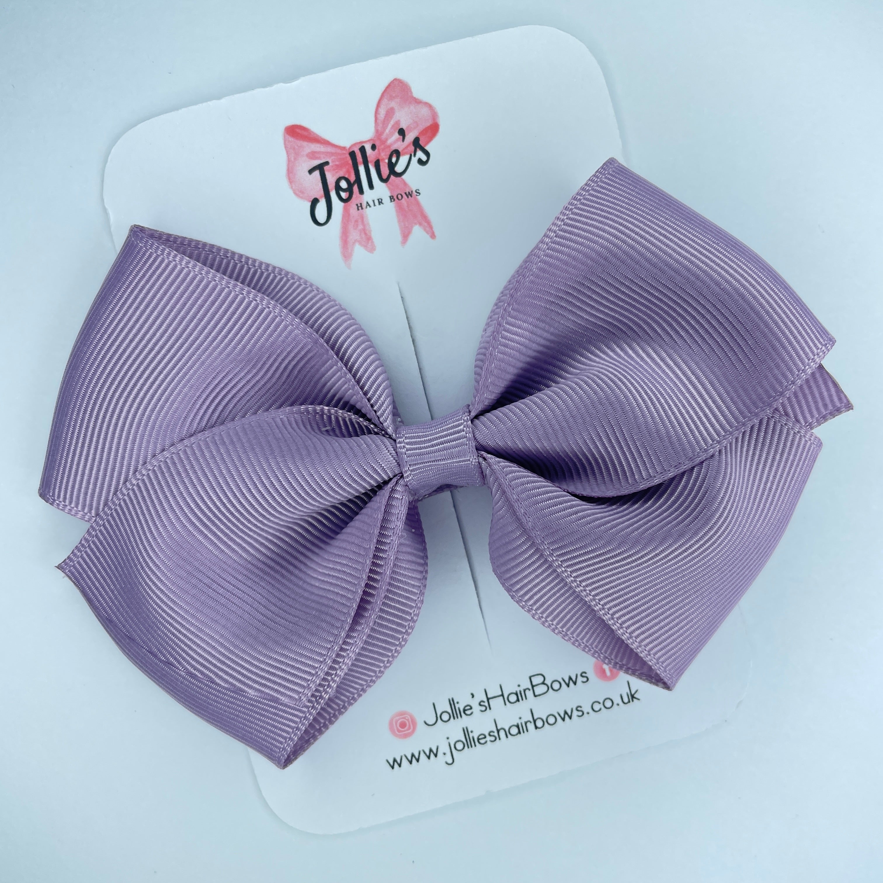 4" Fresco Hair Bow with Clip – Grosgrain Ribbon with Lined Alligator Clip