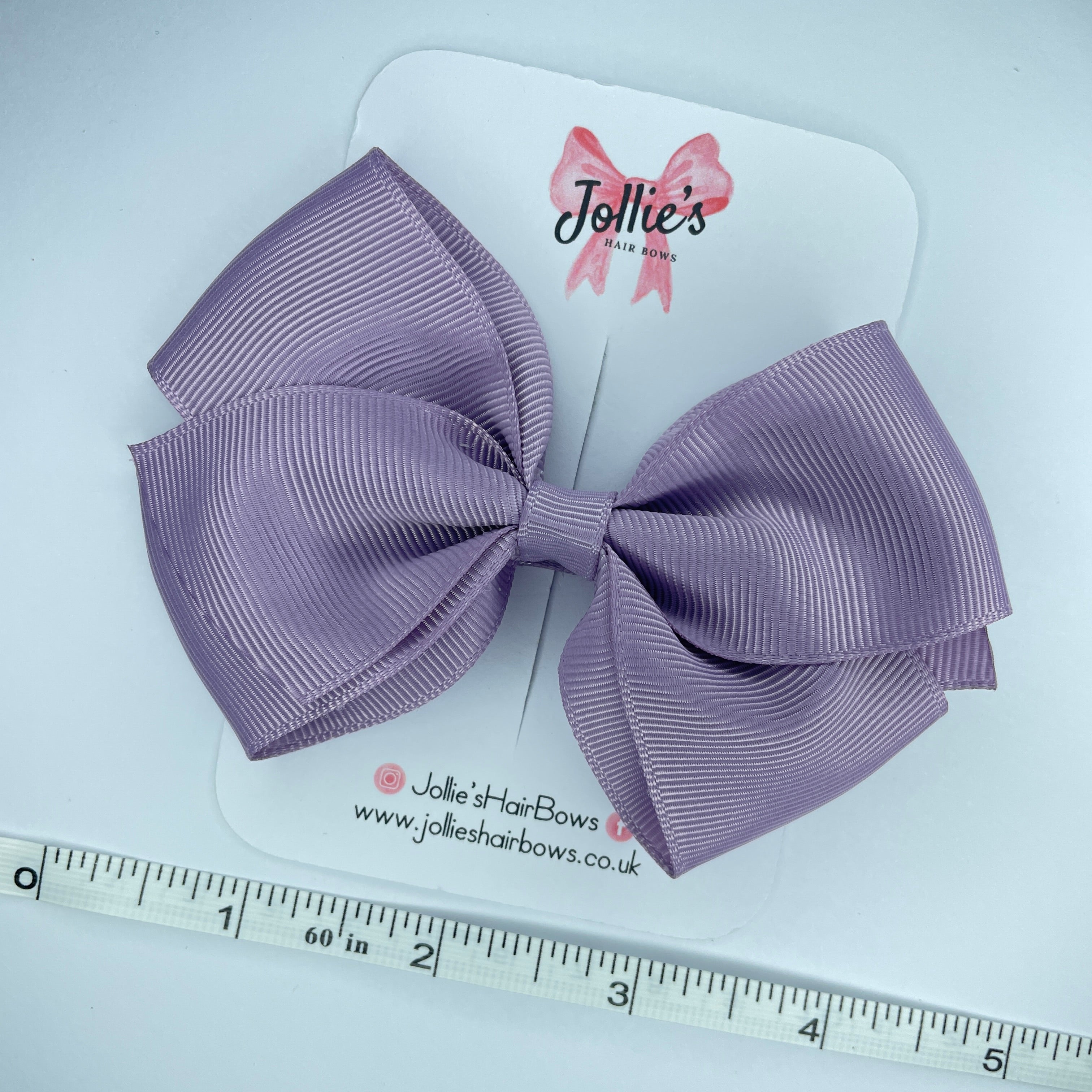 4" Fresco Hair Bow with Clip – Grosgrain Ribbon with Lined Alligator Clip