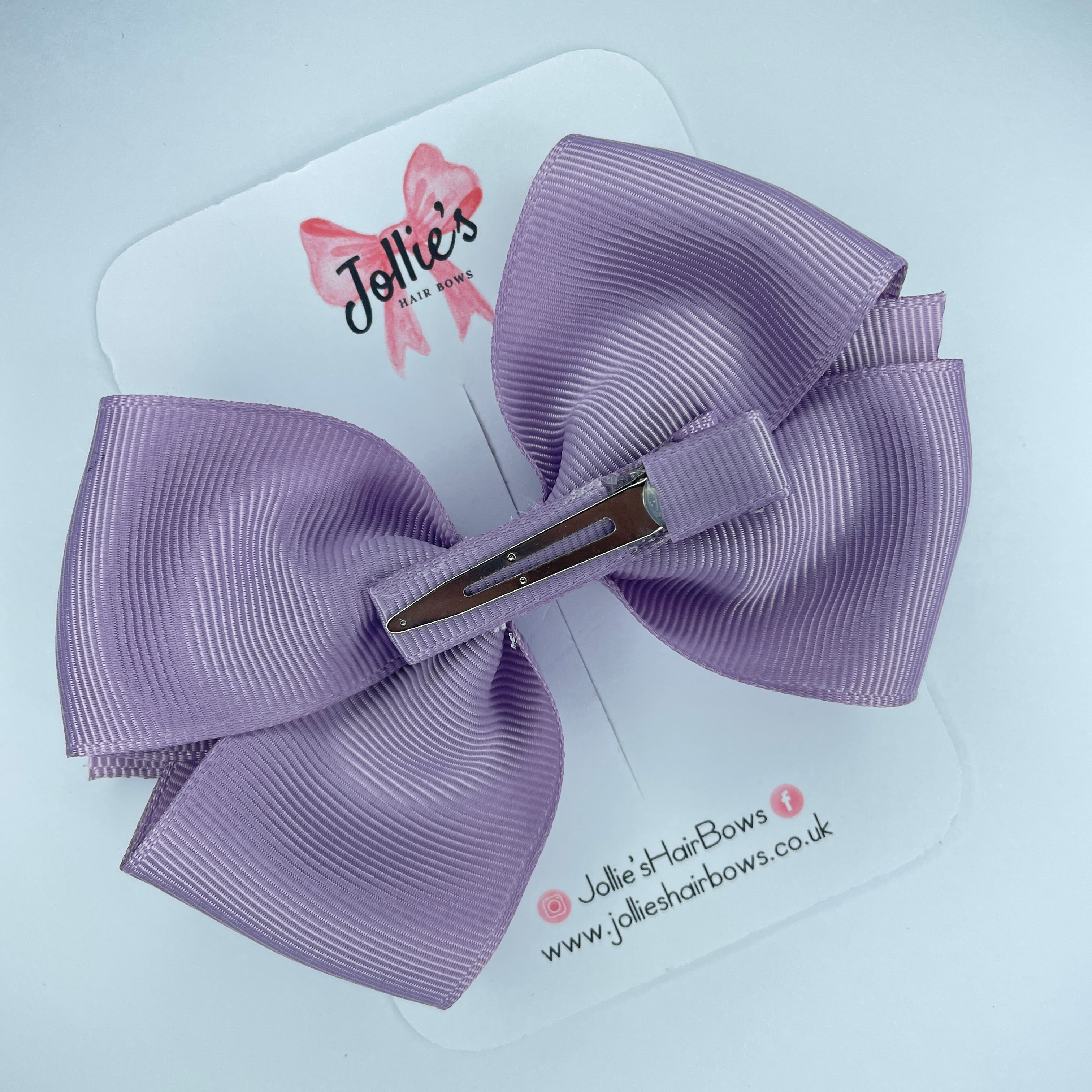 4" Fresco Hair Bow with Clip – Grosgrain Ribbon with Lined Alligator Clip