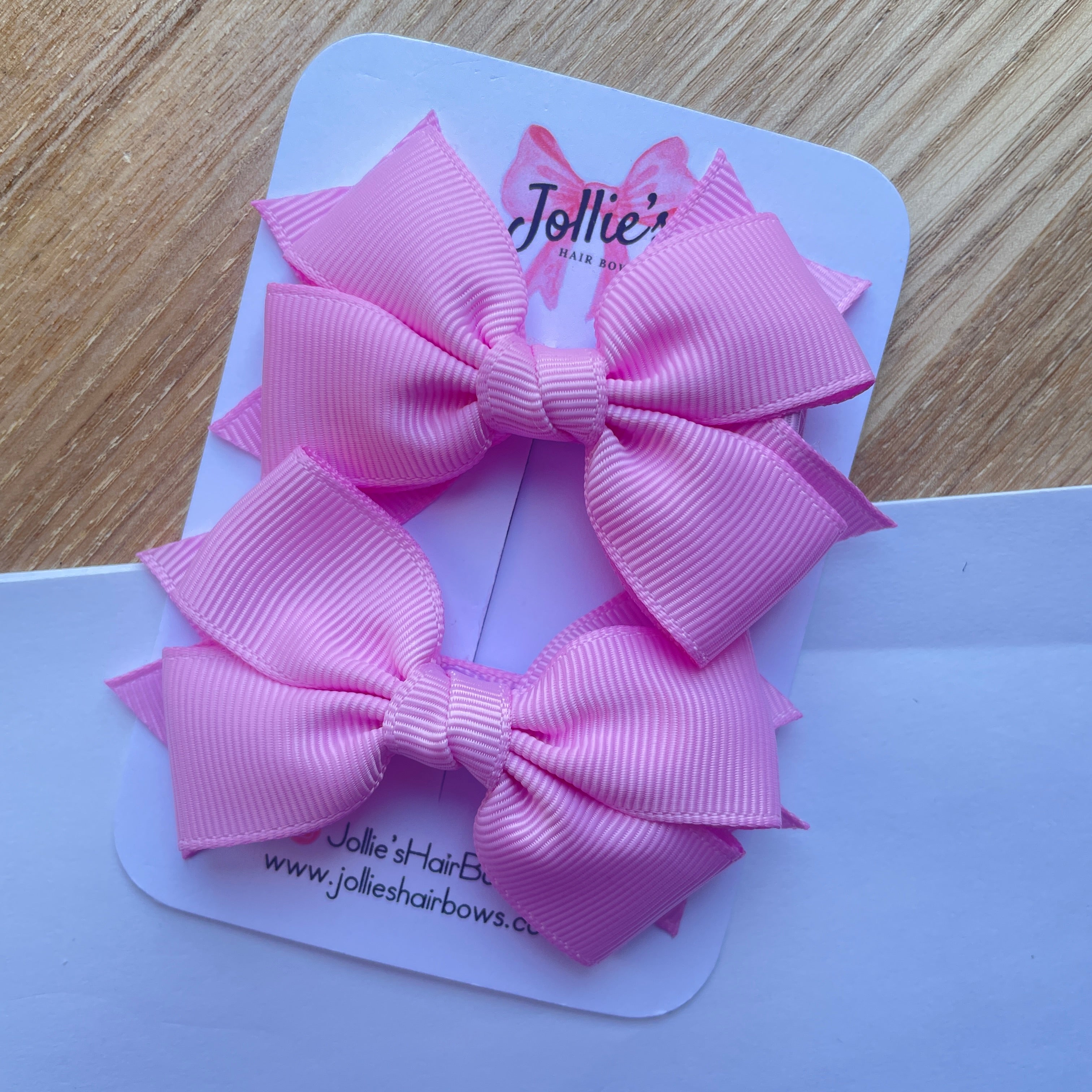 3" Tulip Layered Hair Bows (Pair) – Grosgrain with Alligator Clip