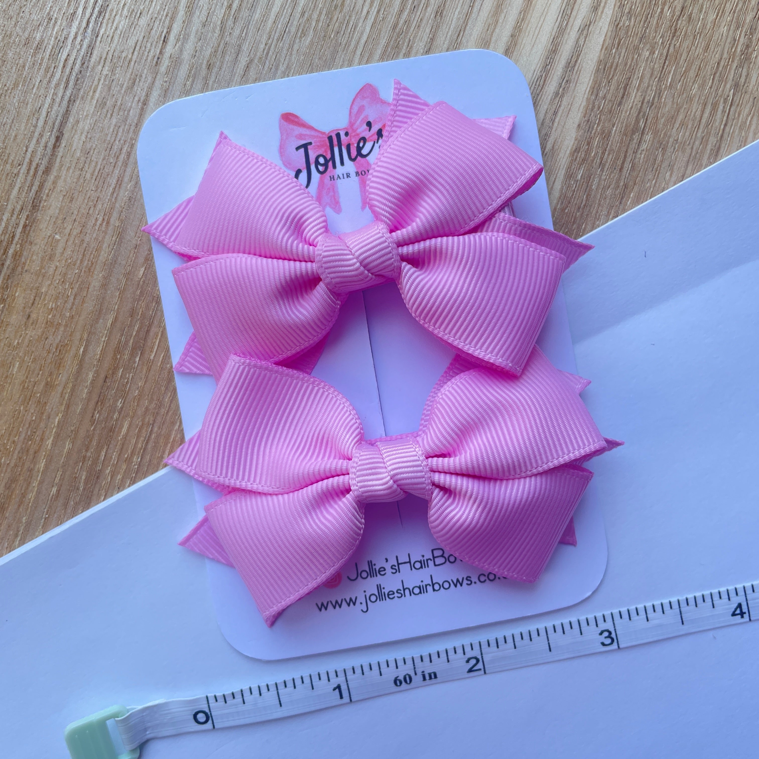 3" Tulip Layered Hair Bows (Pair) – Grosgrain with Alligator Clip