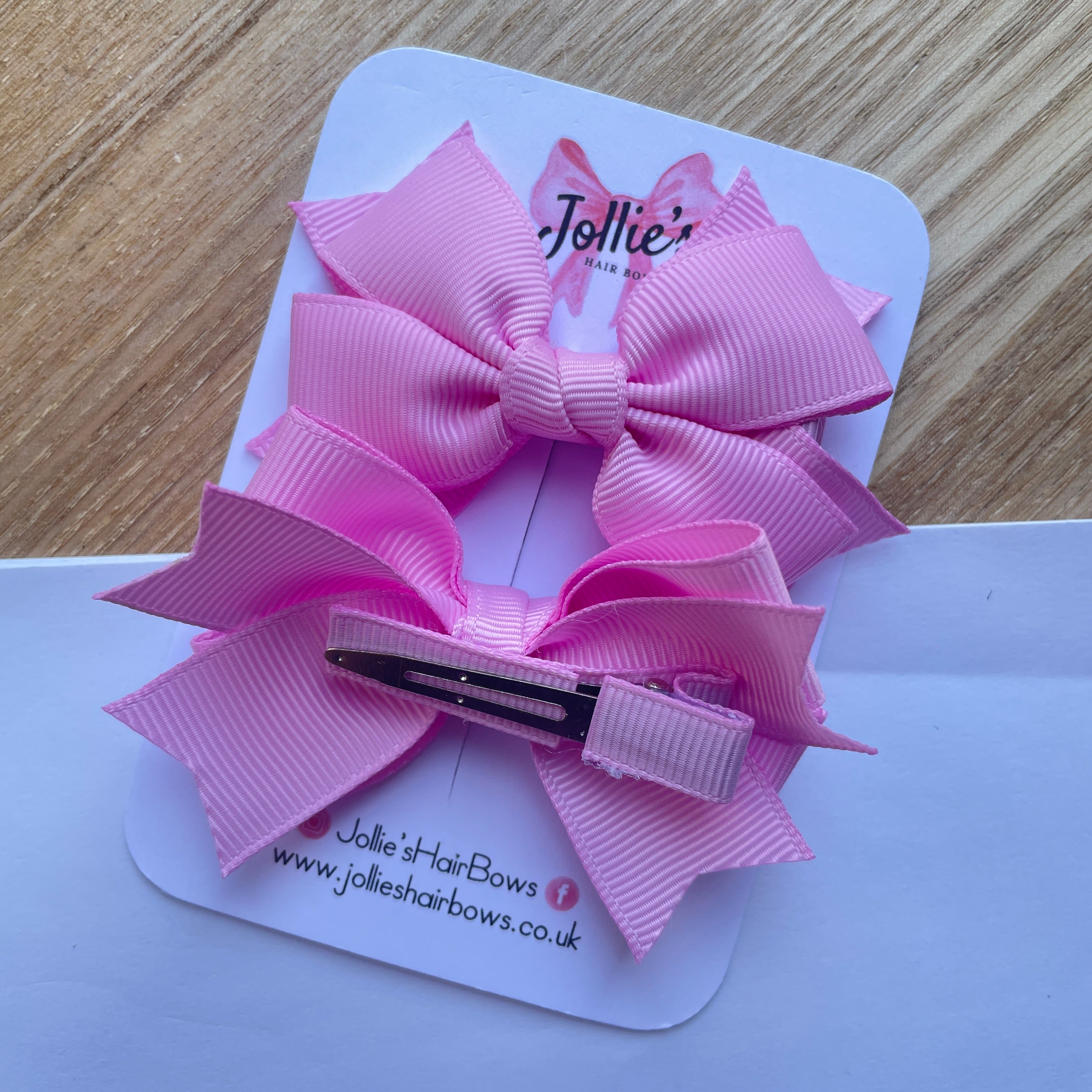 3" Tulip Layered Hair Bows (Pair) – Grosgrain with Alligator Clip