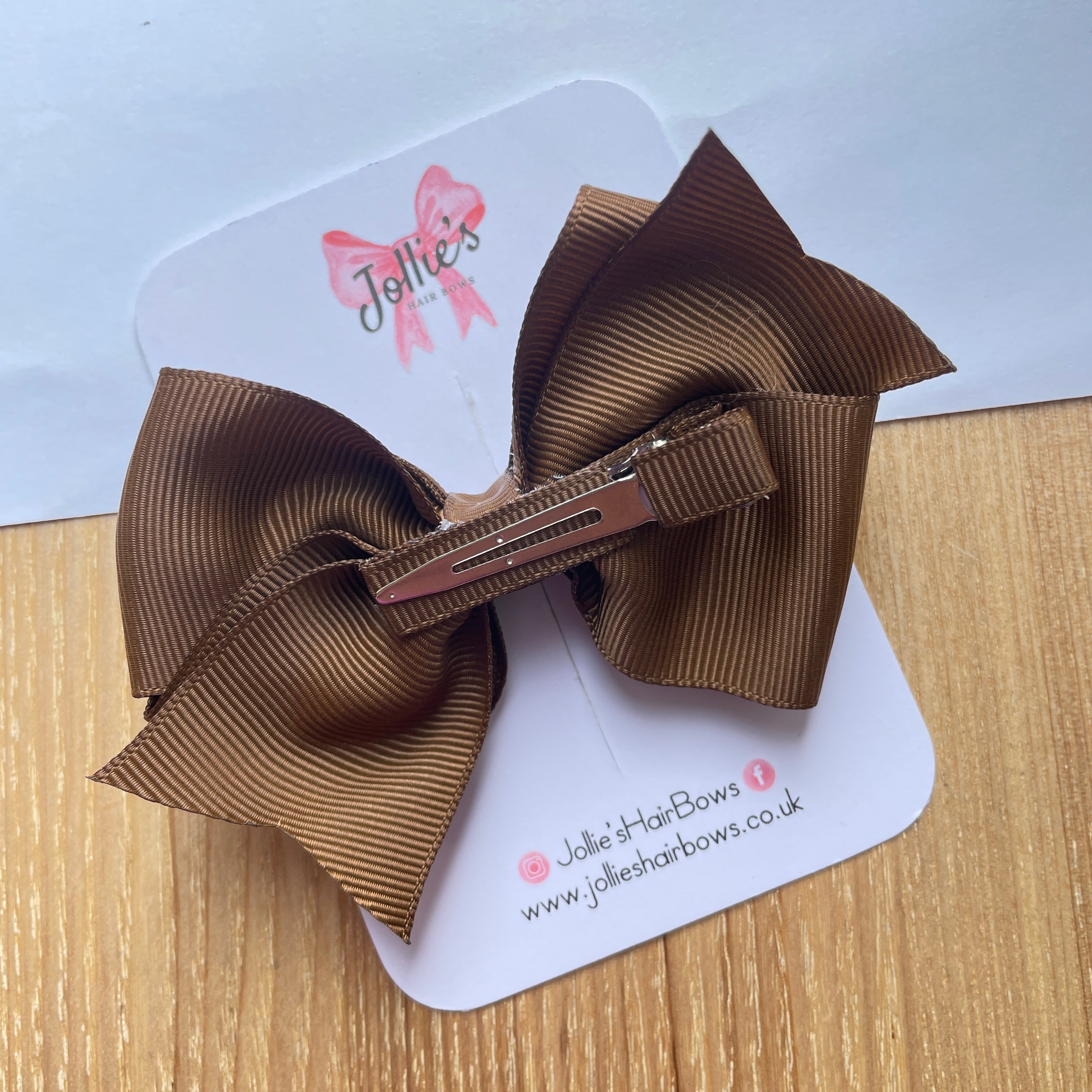 4" Turftan Triple Layer Hair Bow – Grosgrain Ribbon with Lined Alligator Clip