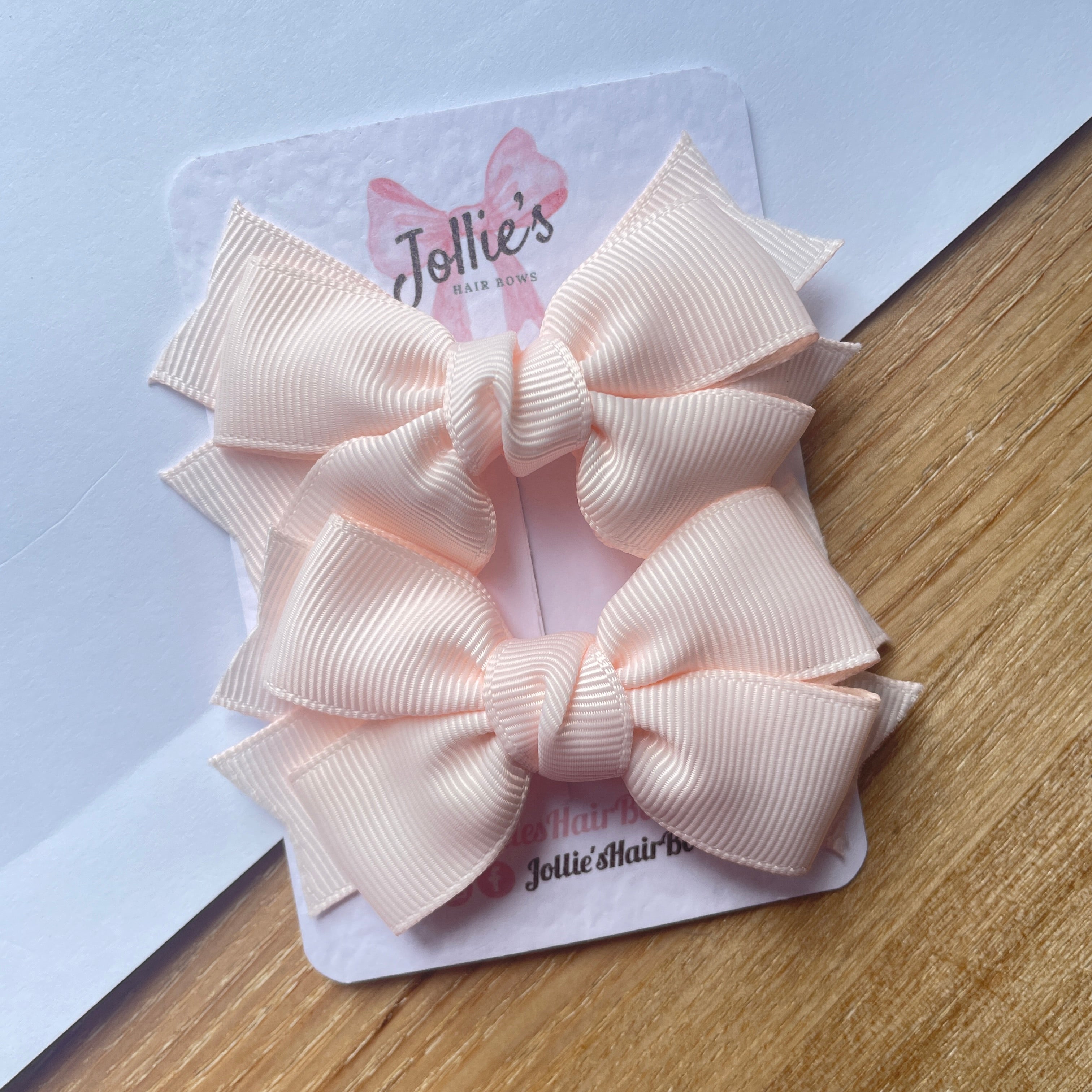 3" Sideshow Rose Layered Hair Bows (Pair) β Grosgrain with Alligator Clip
