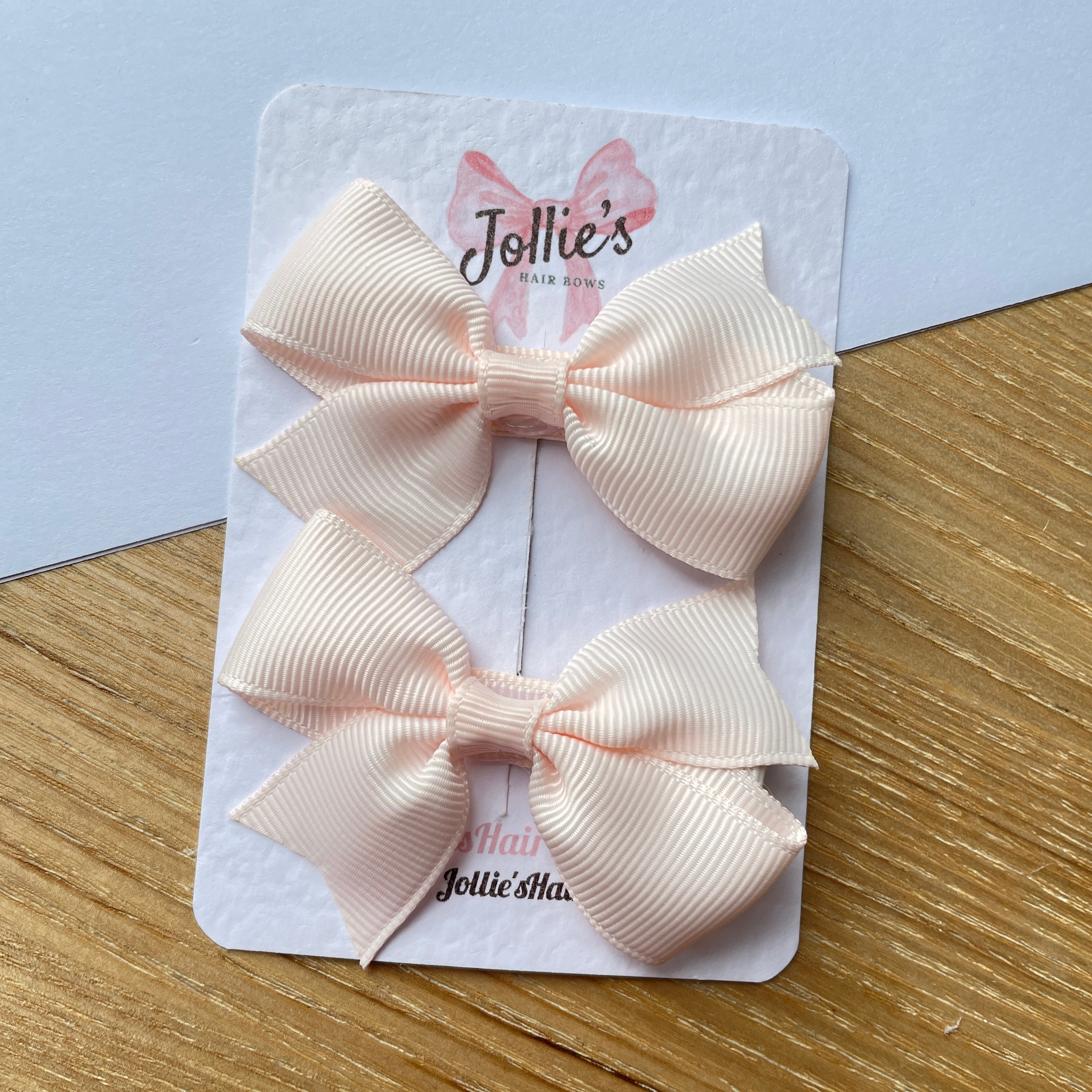 2.5" Sideshow Rose Lively Bow Clip Set – Grosgrain Ribbon Hair Bows for Girls (Pair)