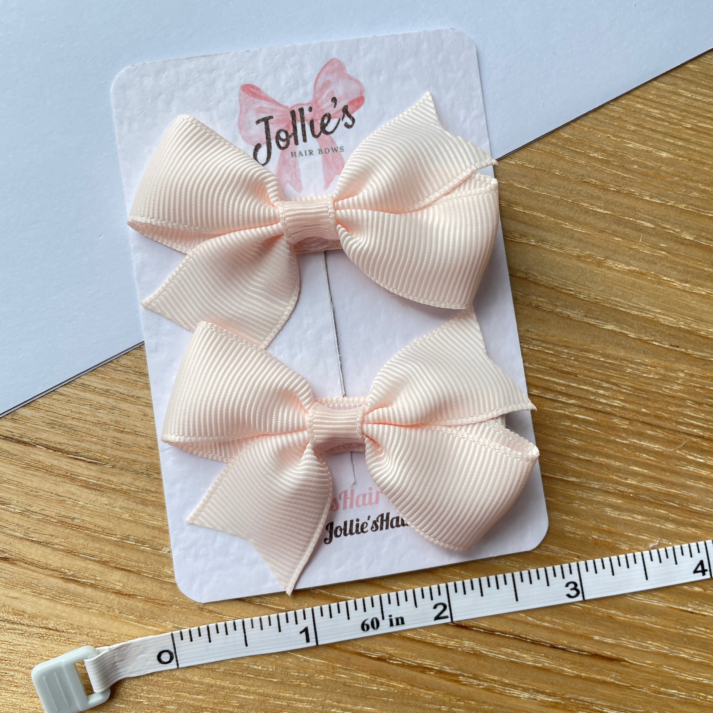 2.5" Sideshow Rose Lively Bow Clip Set – Grosgrain Ribbon Hair Bows for Girls (Pair)