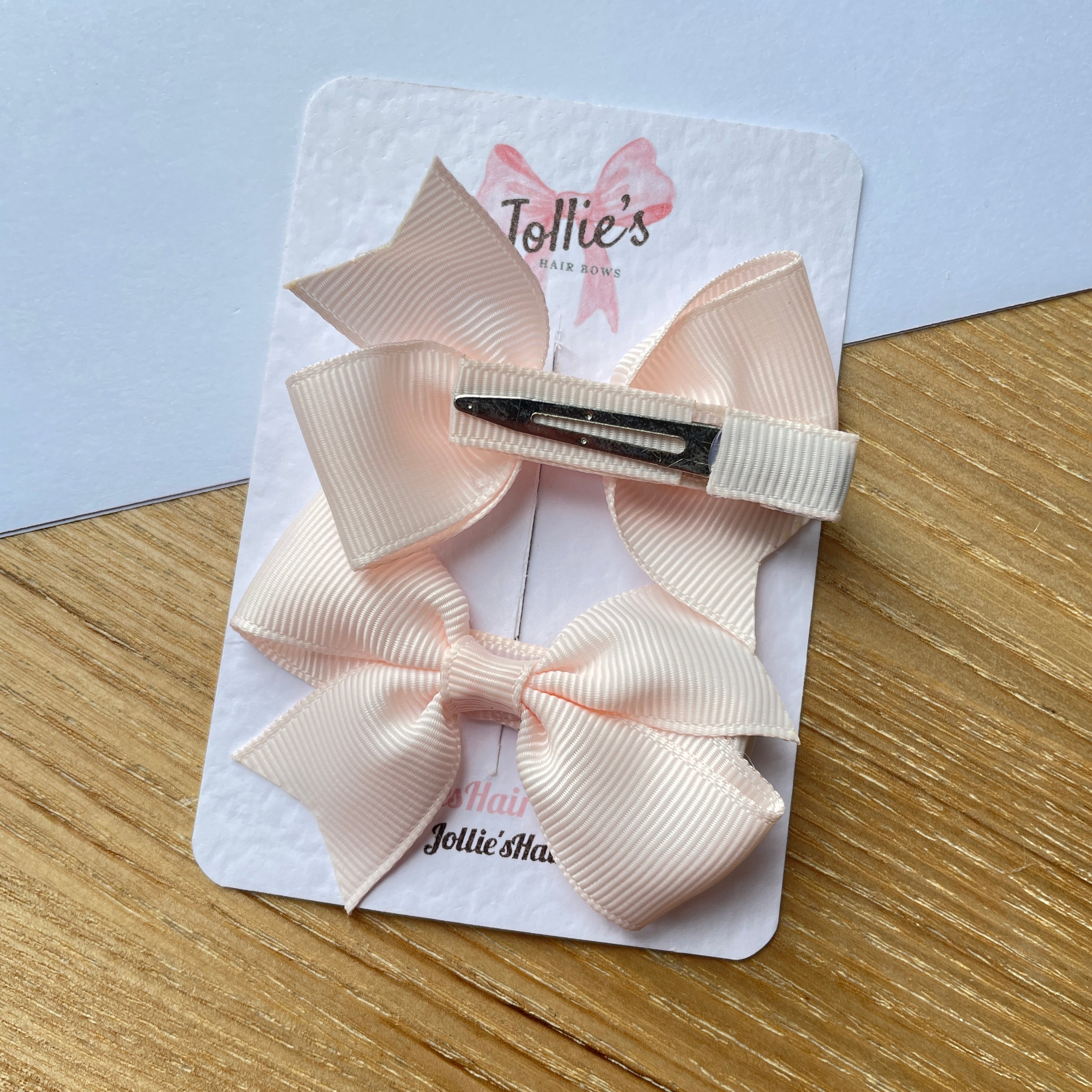 2.5" Sideshow Rose Lively Bow Clip Set – Grosgrain Ribbon Hair Bows for Girls (Pair)
