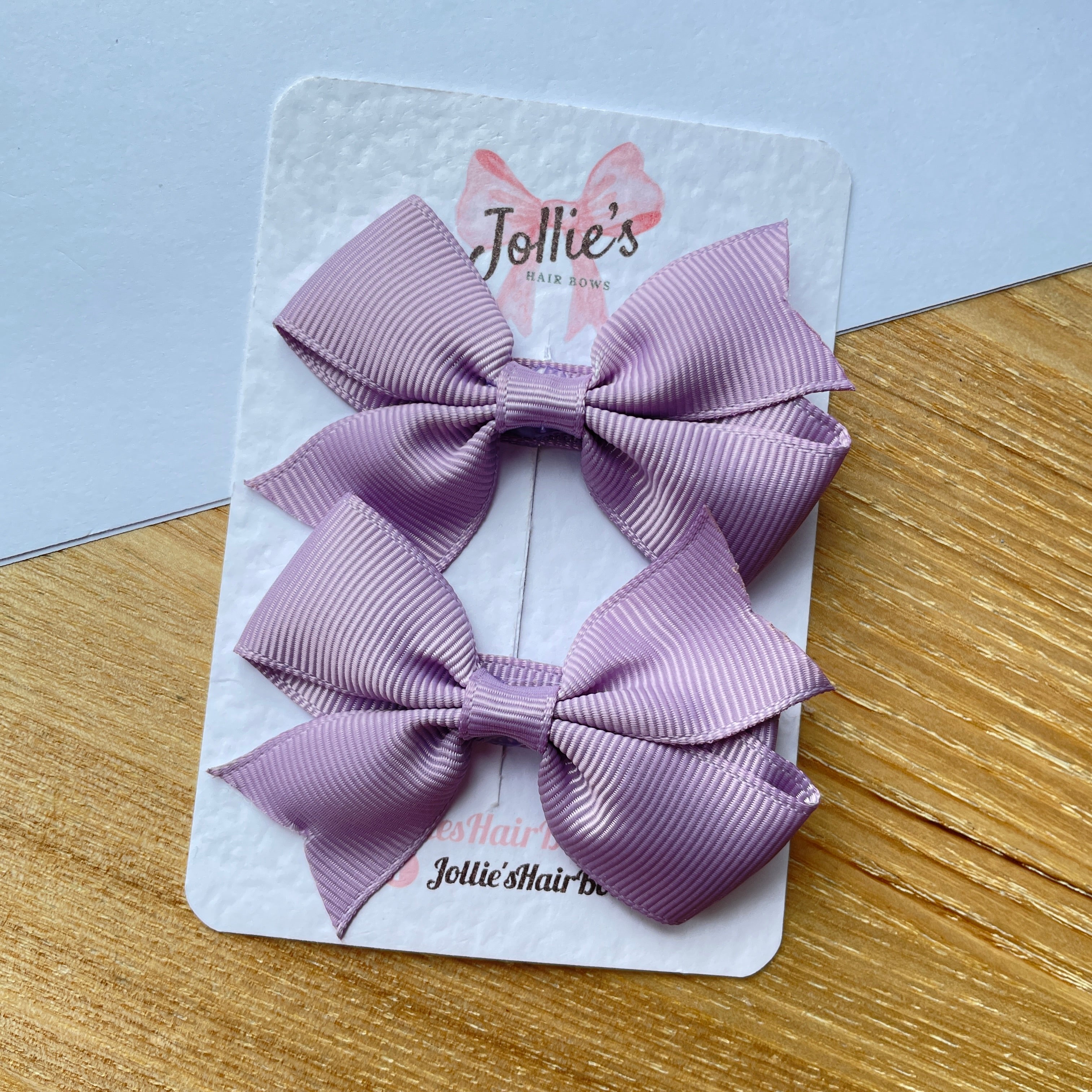 2.5" Fresco Lively Bow Clip Set – Grosgrain Ribbon Hair Bows for Girls (Pair)