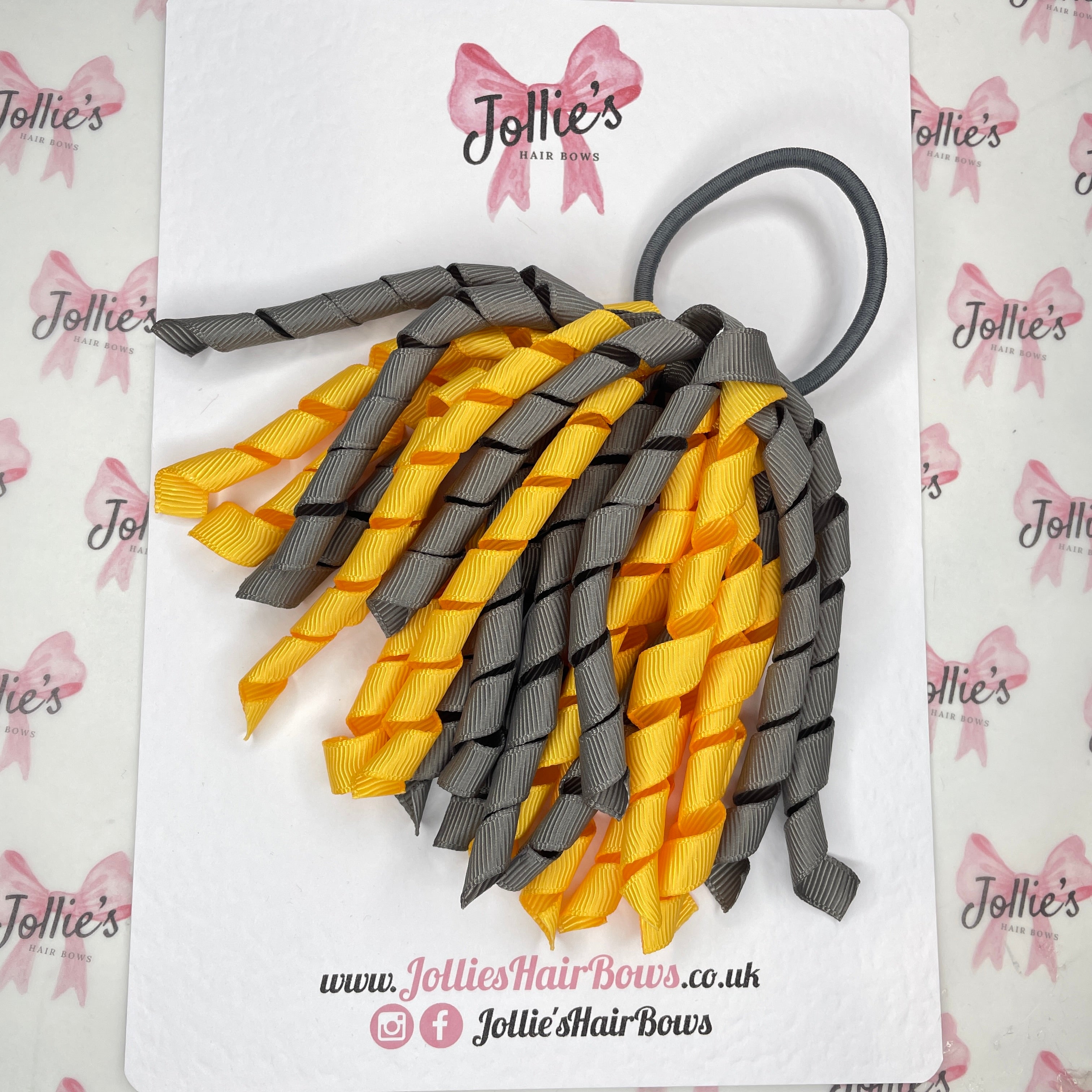 Corker Hair Bobble β Metal Grey & Yellow Gold | School Hair Accessory
