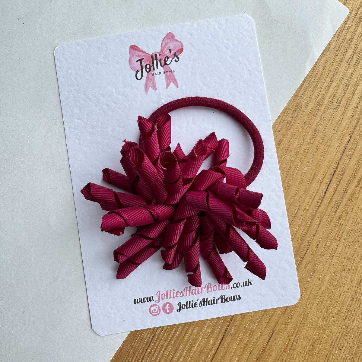 3.5" Wine Corker Hair Bow with Thick Elastic Bobble β Grosgrain Ribbon