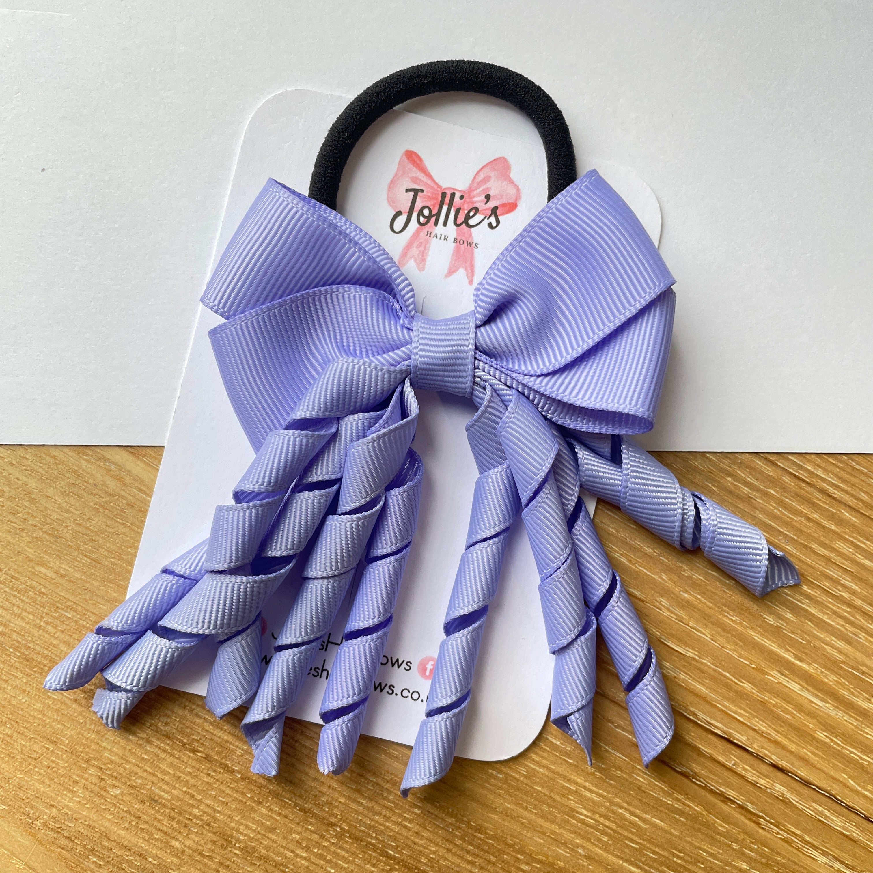 3" Iris Corker Hair Bow – Grosgrain Ribbon with Thick Elastic Bobble