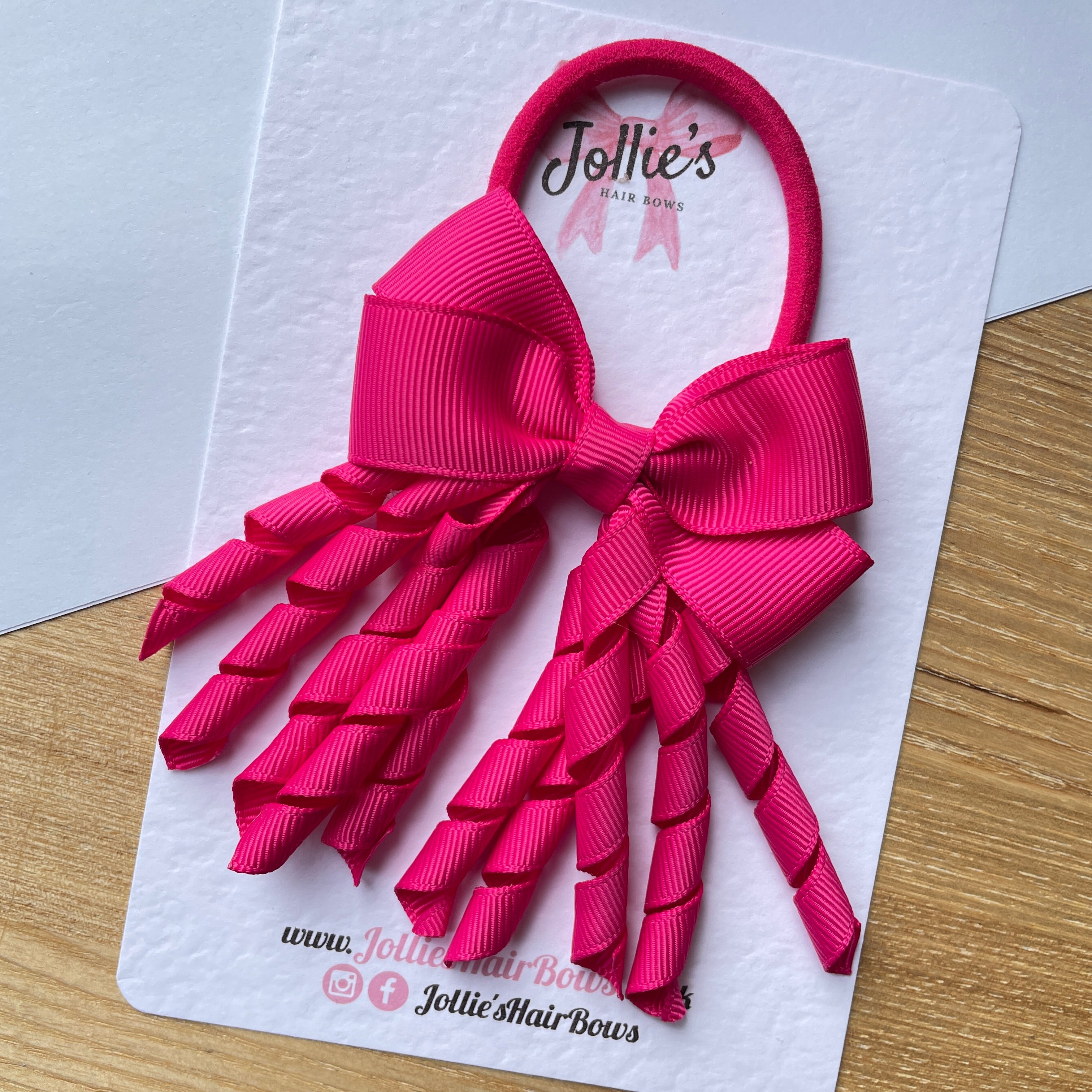 3" Azalea Corker Hair Bow β Grosgrain Ribbon with Thick Elastic Bobble