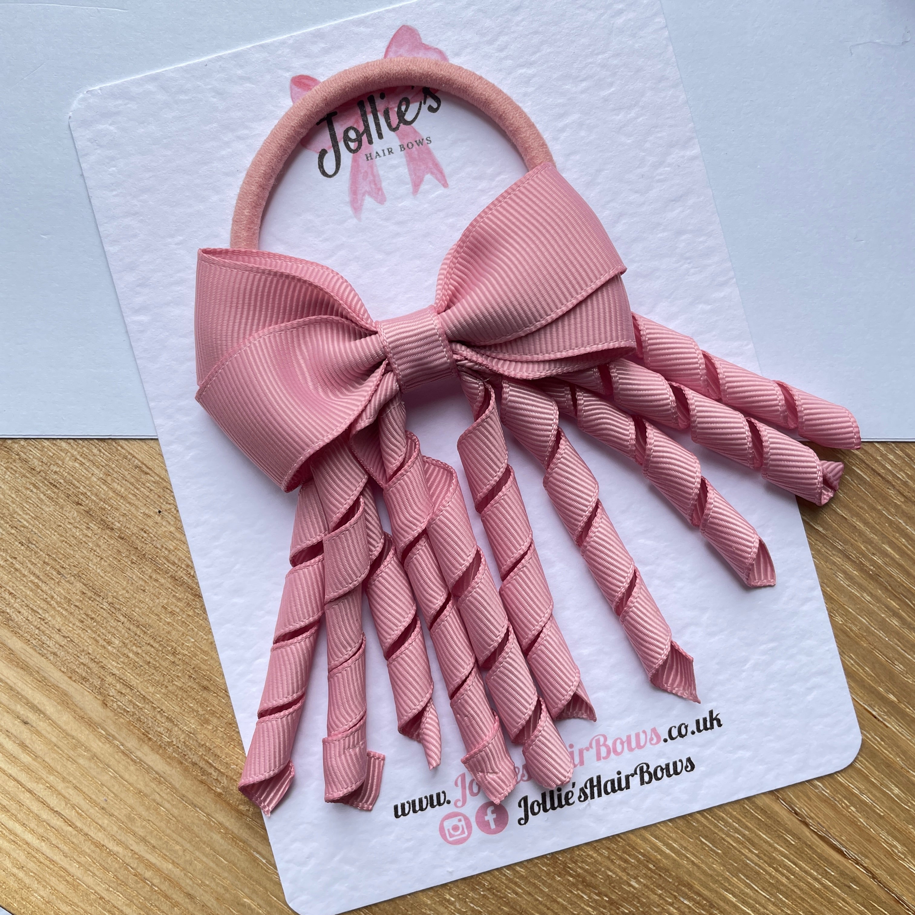 3" Quartz Corker Hair Bow – Grosgrain Ribbon with Thick Elastic Bobble