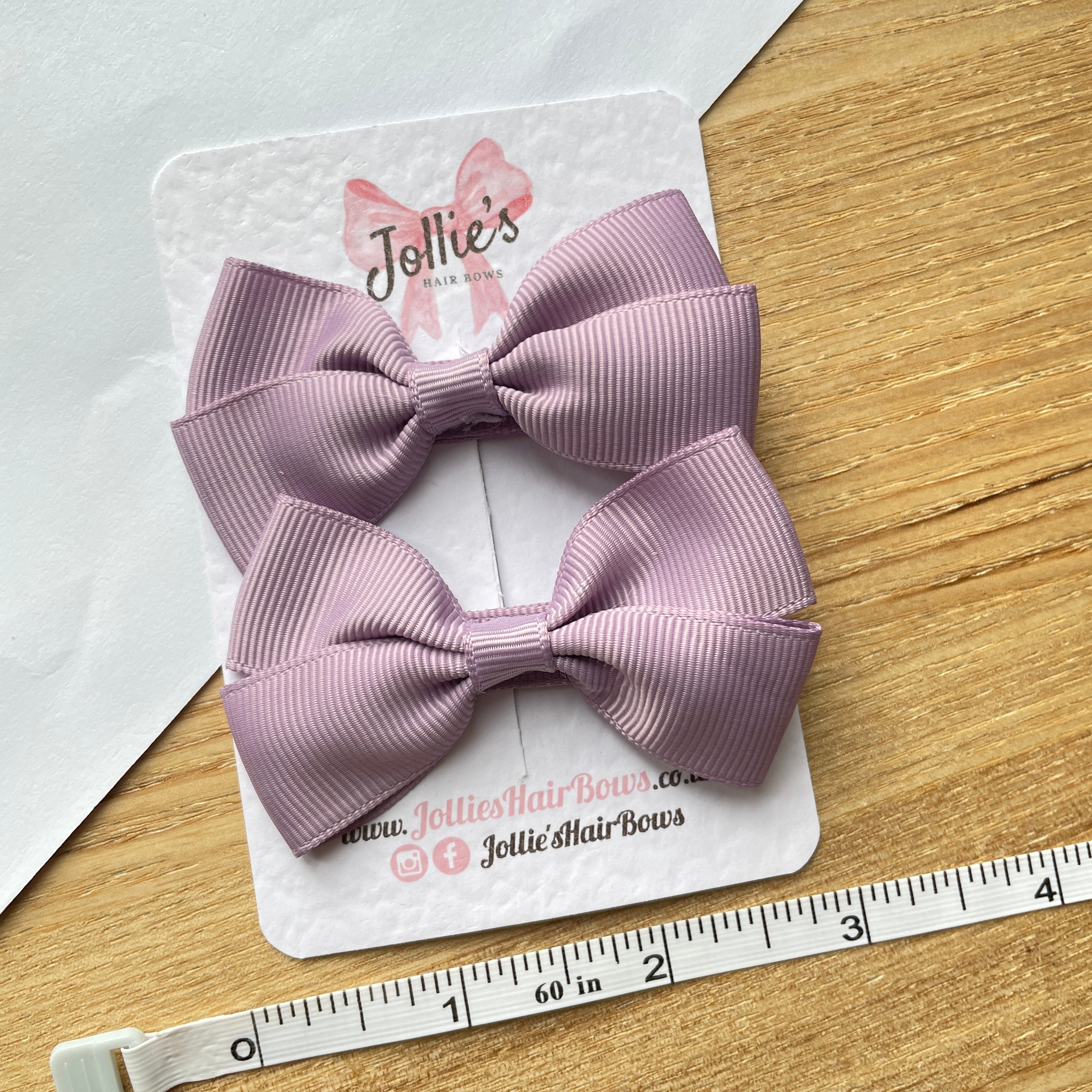 2.75" Fresco Classic Hair Bows (Pair) – Grosgrain Ribbon with Lined Alligator Clips