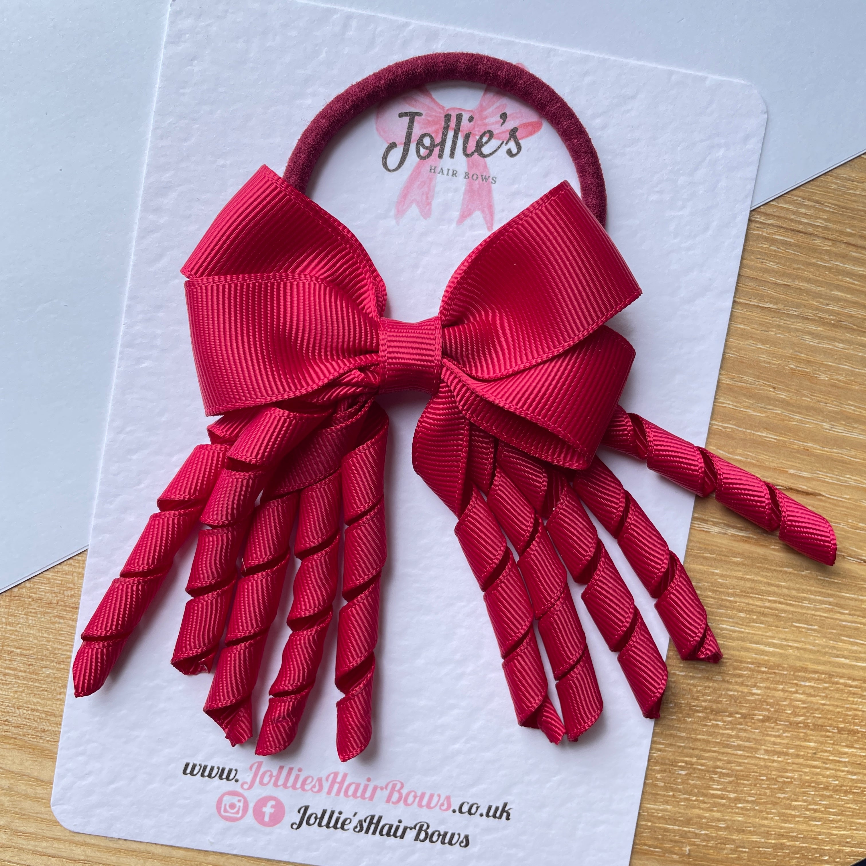 3" Beauty Corker Hair Bow – Grosgrain Ribbon with Thick Elastic Bobble