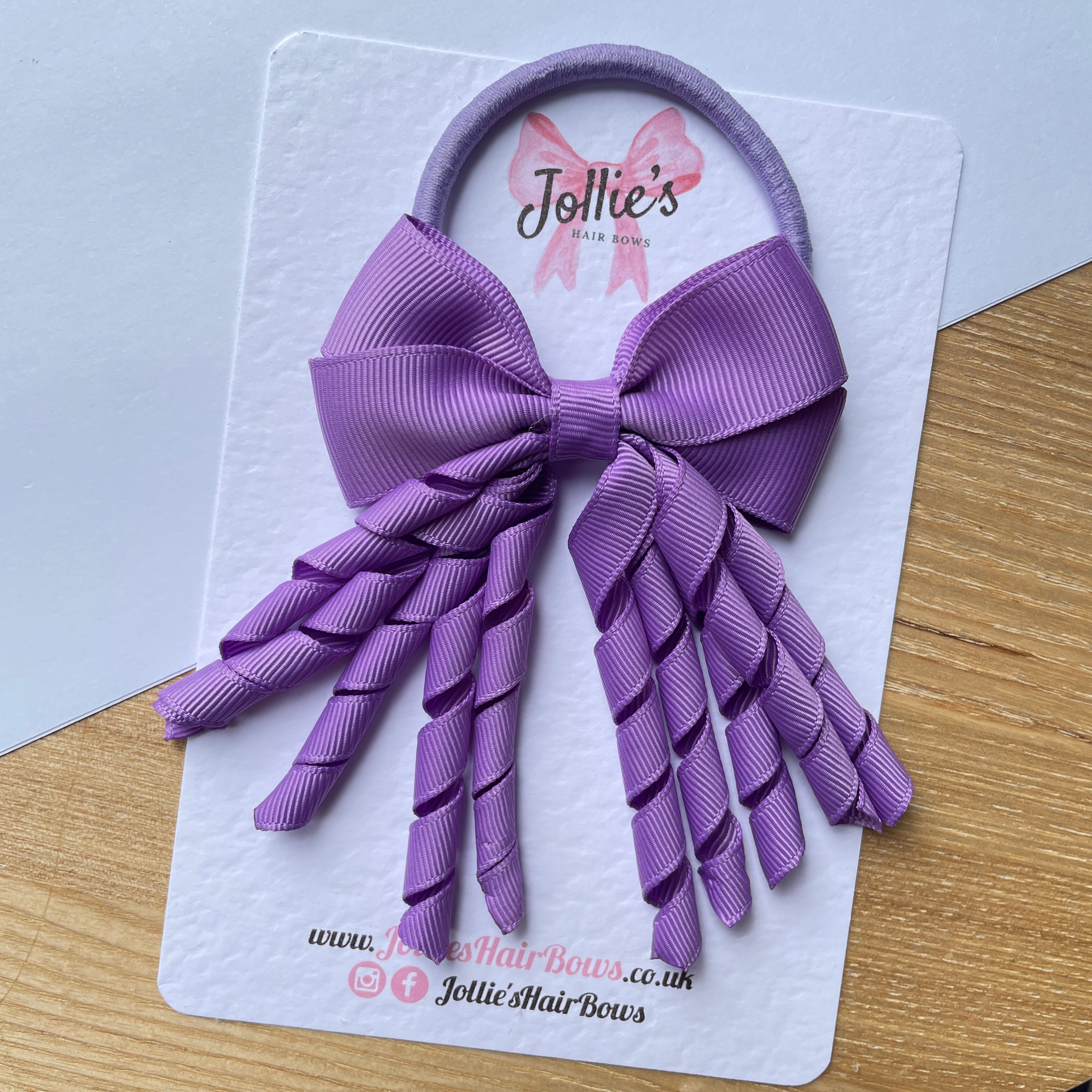 3" Grape Corker Hair Bow β Grosgrain Ribbon with Thick Elastic Bobble