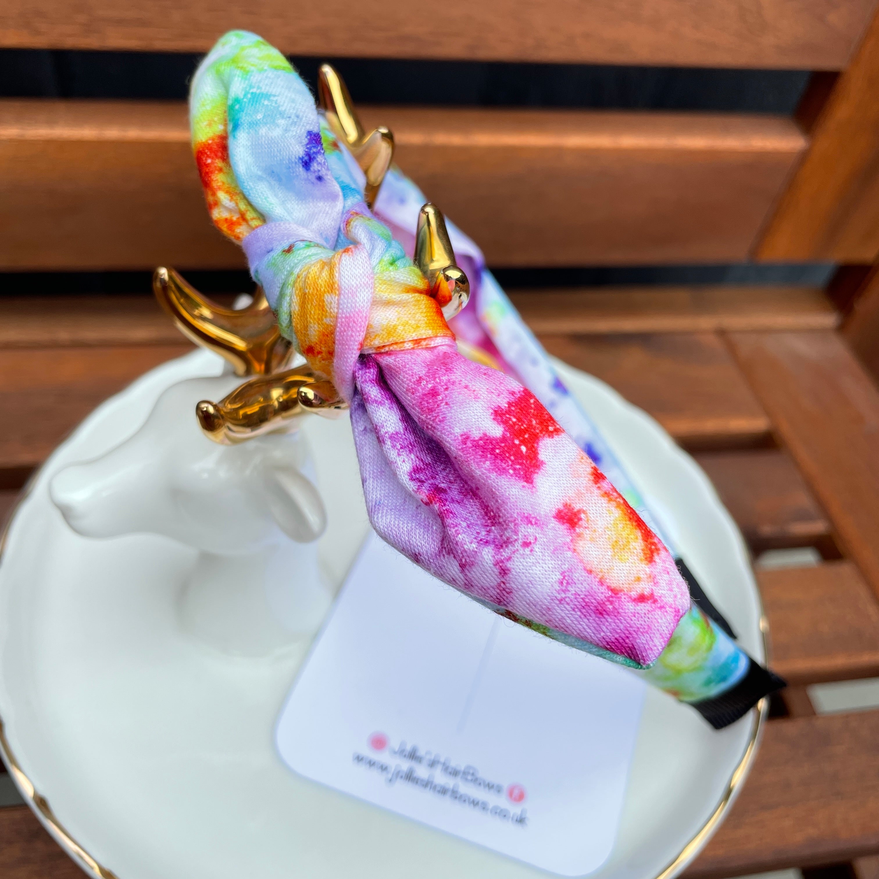 Bunny Ear Headband – 5 Colours Tie-Dye Fabric Knot
