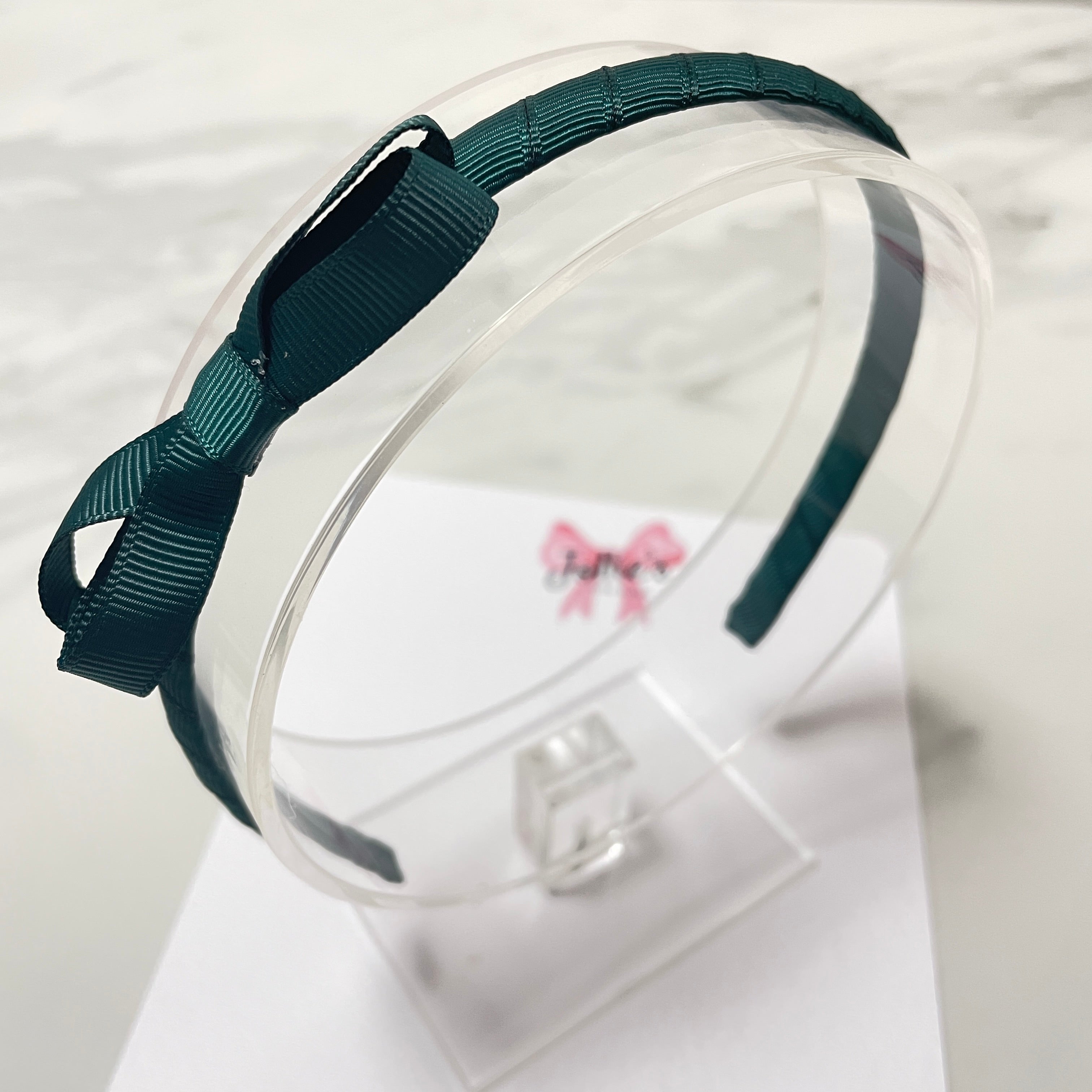 2.75" Spruce Bow Headband – Grosgrain Ribbon Headband for Girls