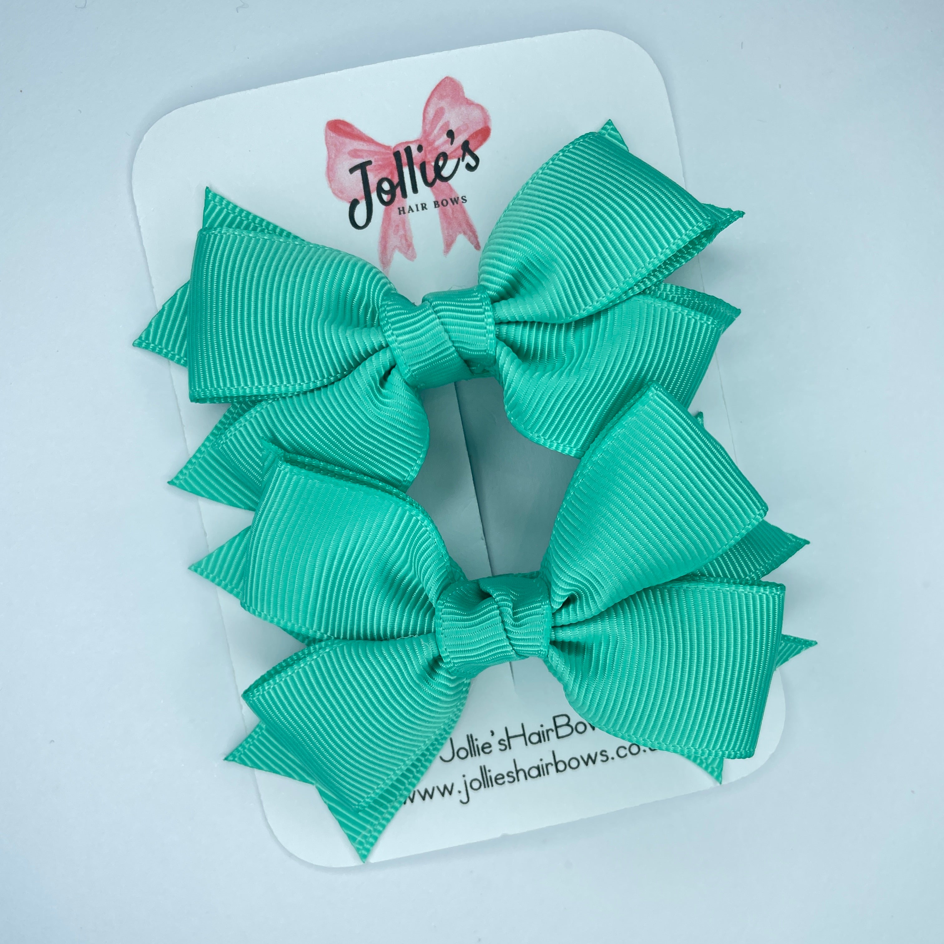 3" Tropic Layered Hair Bows (Pair) – Grosgrain with Alligator Clip