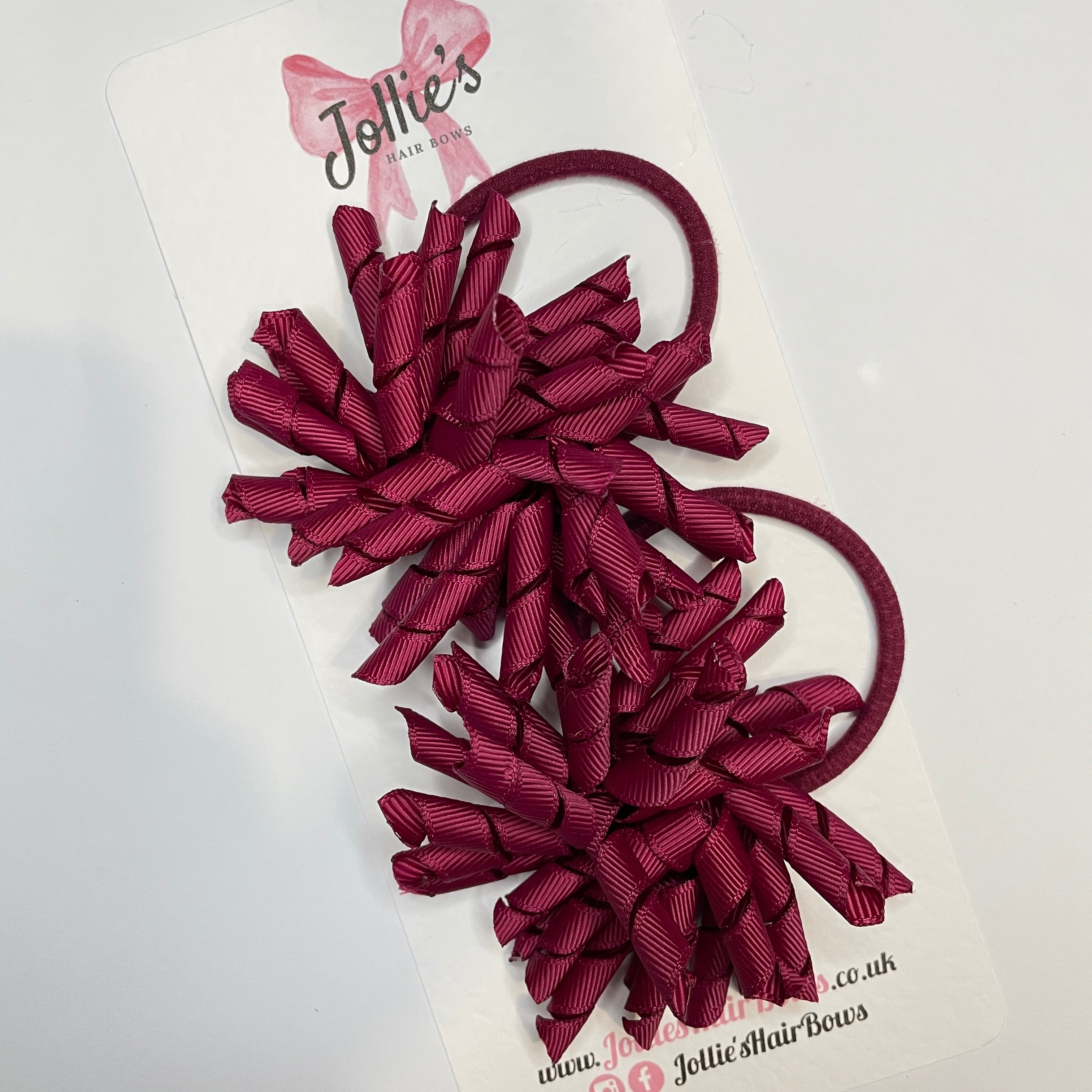 3.5" Wine Corker Hair Bows (Set with Thick Elastic Bobbles) – Grosgrain Ribbon