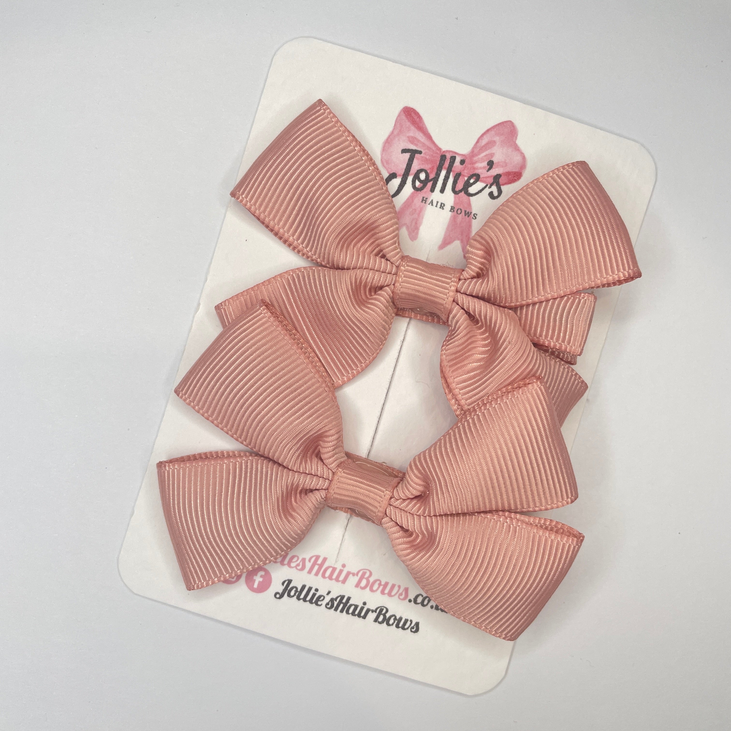 2.5" Sweet Nectar Classic Hair Bows (Pair) β Grosgrain Ribbon with Lined Alligator Clips