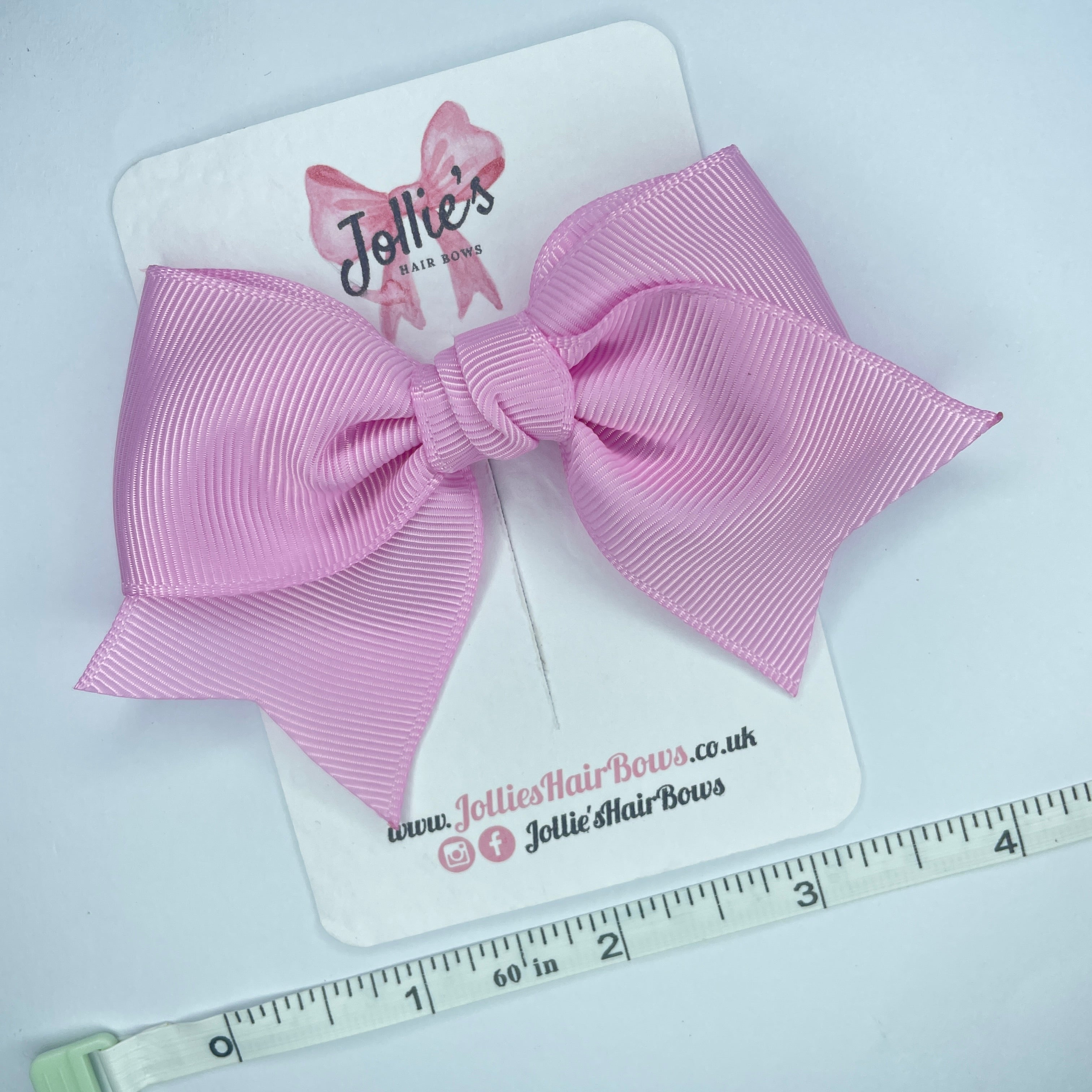 4" Tulip Classic Hair Bow – Grosgrain Ribbon with Lined Alligator Clip