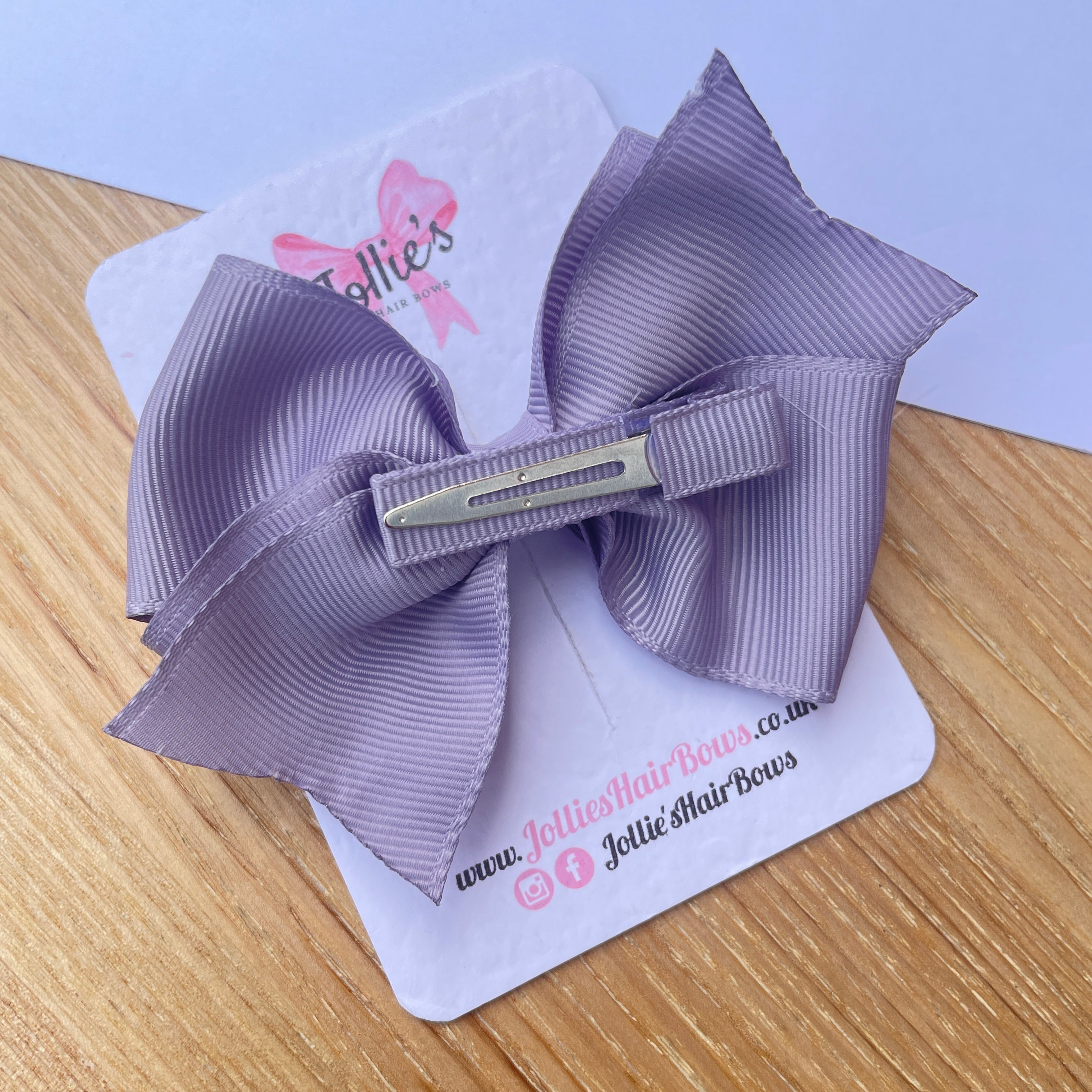 4inch Triple Layers Bow with Clip - Fresco