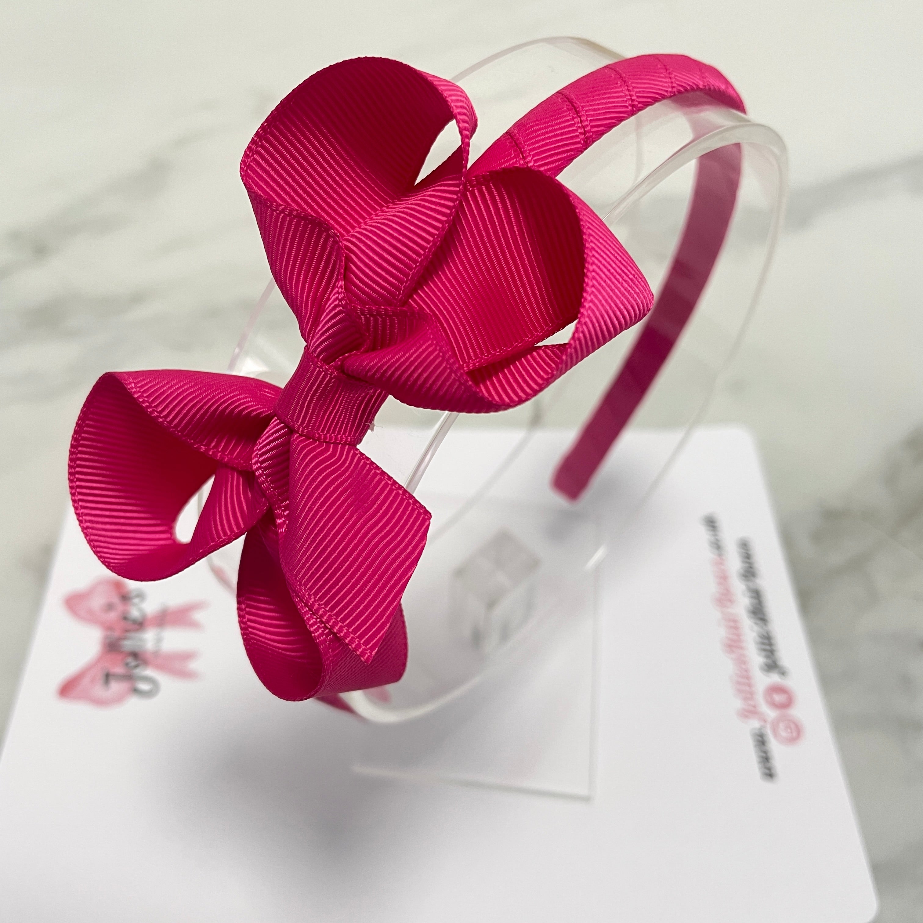 3inch Bow Headband - Azalea