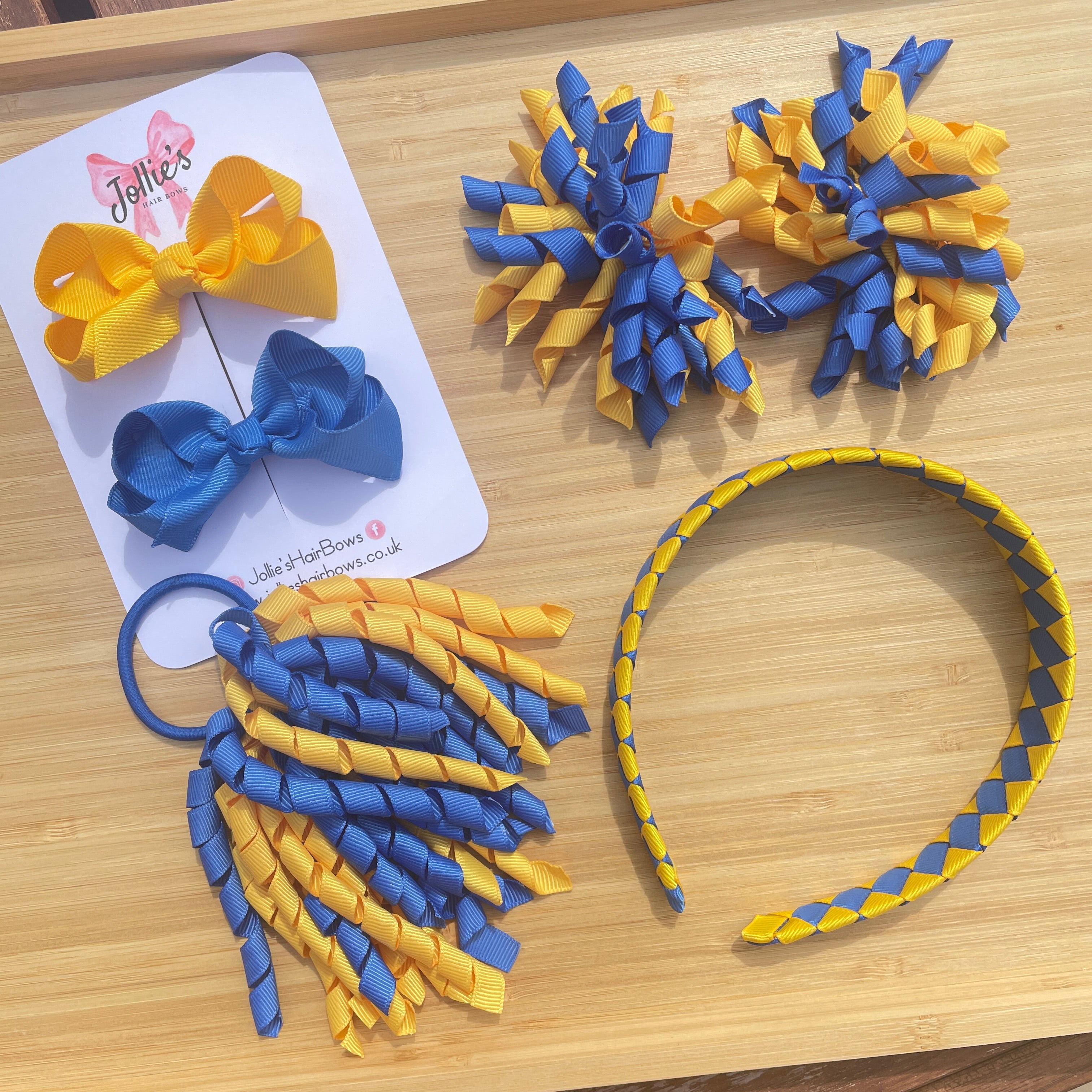 6 items School Bundle - Yellow & Royal Blue