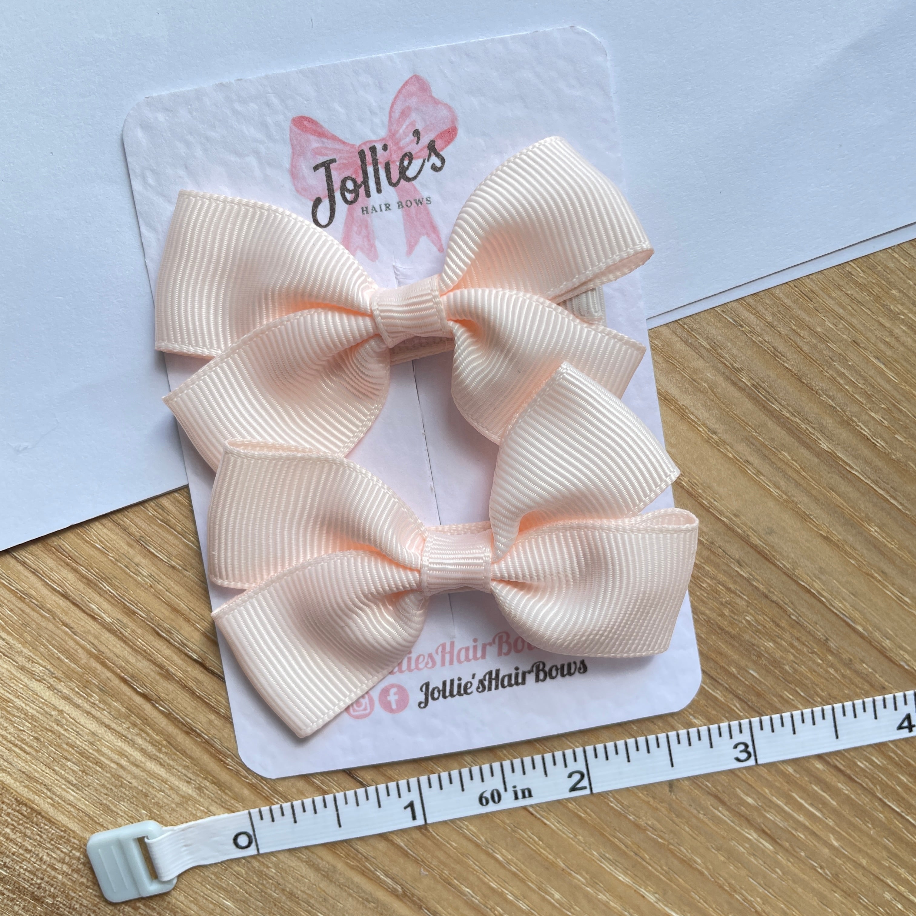 2.75inch Bow with Clip (pair) - Sideshow Rose