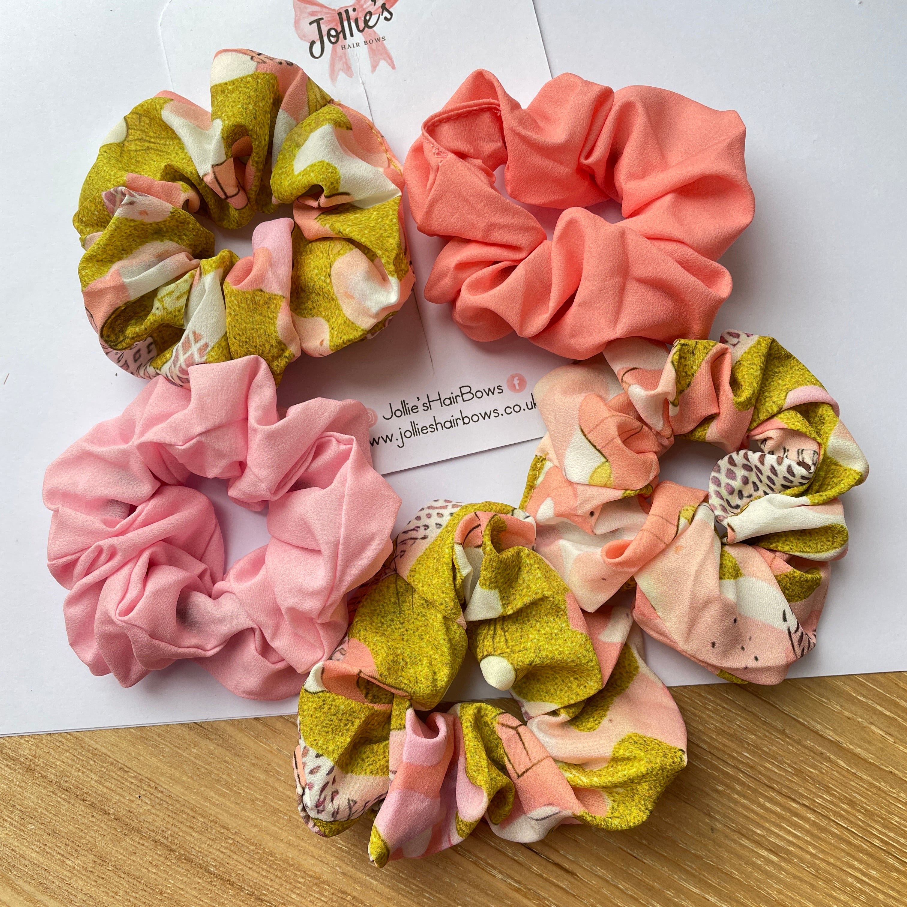 Summer Scrunchies Bundle - Pink Peach