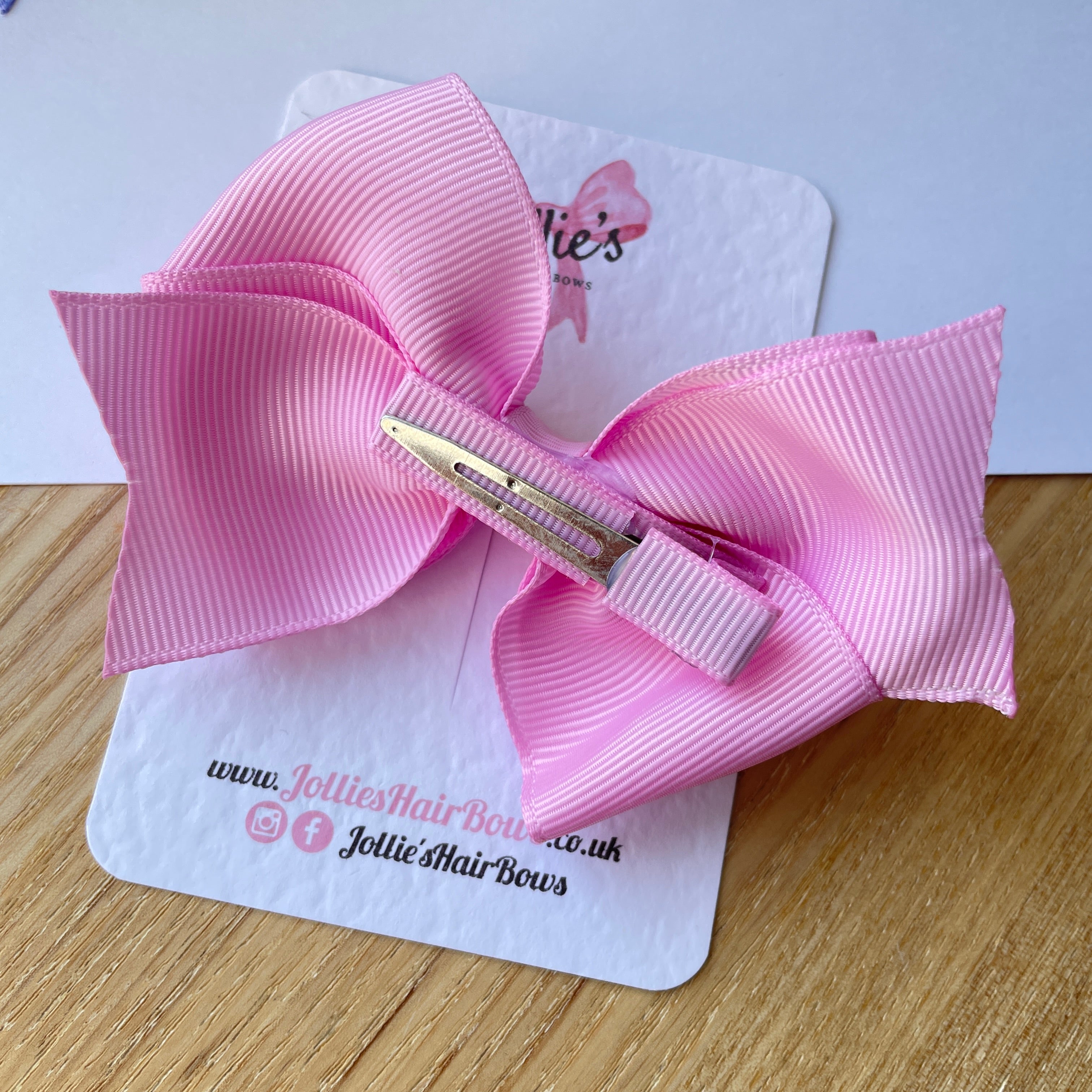 4inch Triple Layers Bow with Clip - Tulip