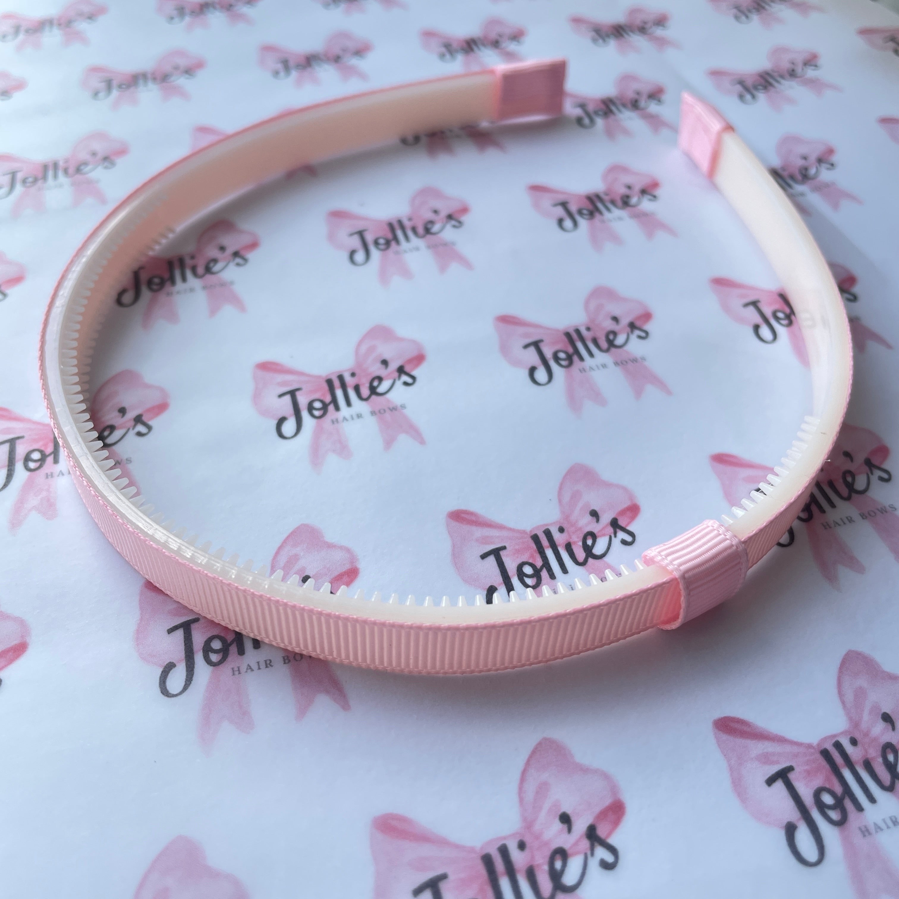 Interchangeable Hairband with Grip - Pearl Pink