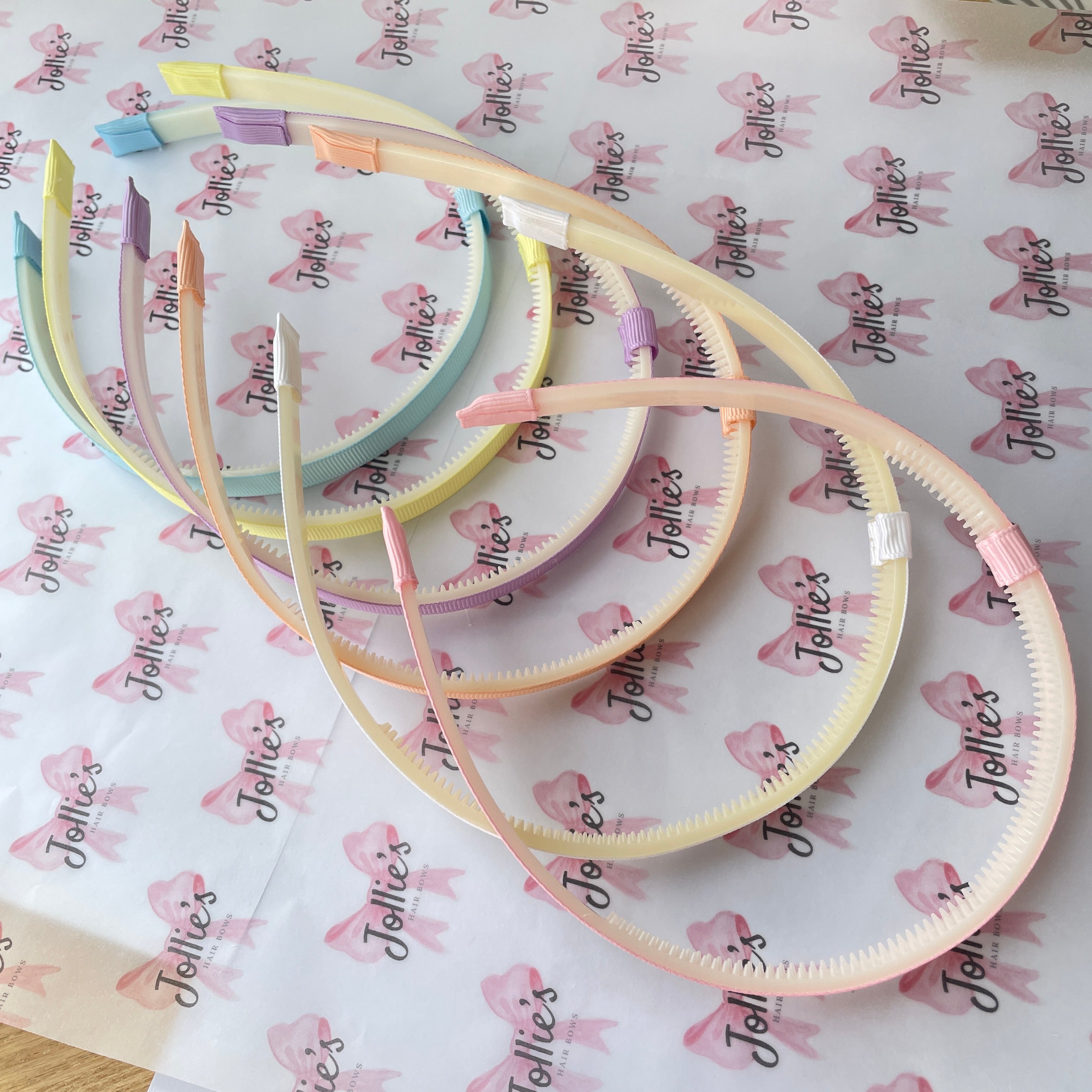 Interchangeable Hairband with Grip - Petal Peach