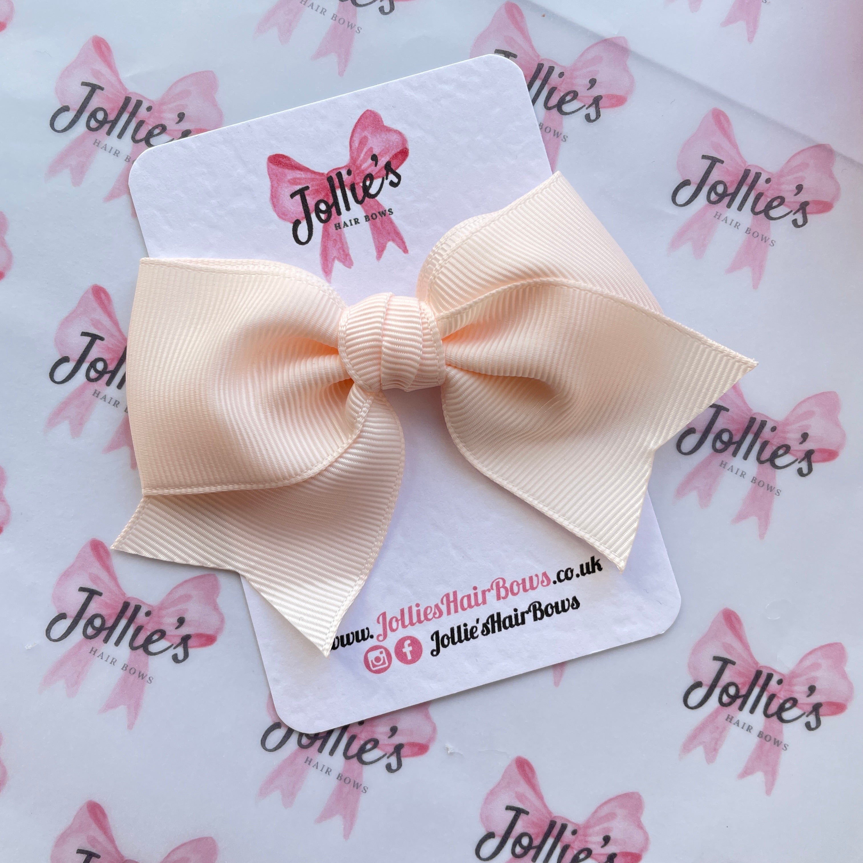 4inch Ribbon Bow with Clip - Sideshow Rose