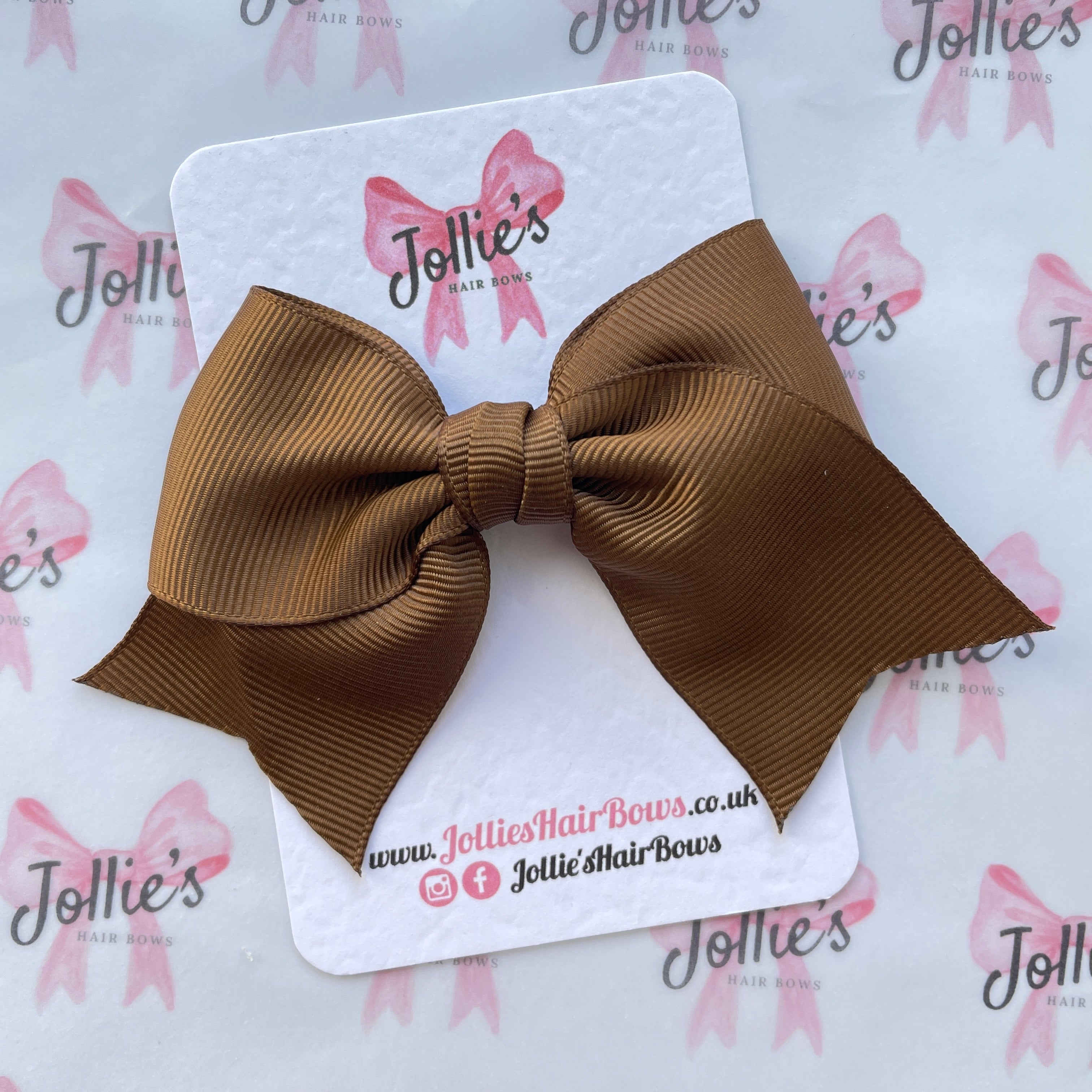 4inch Ribbon Bow with Clip - Turftan