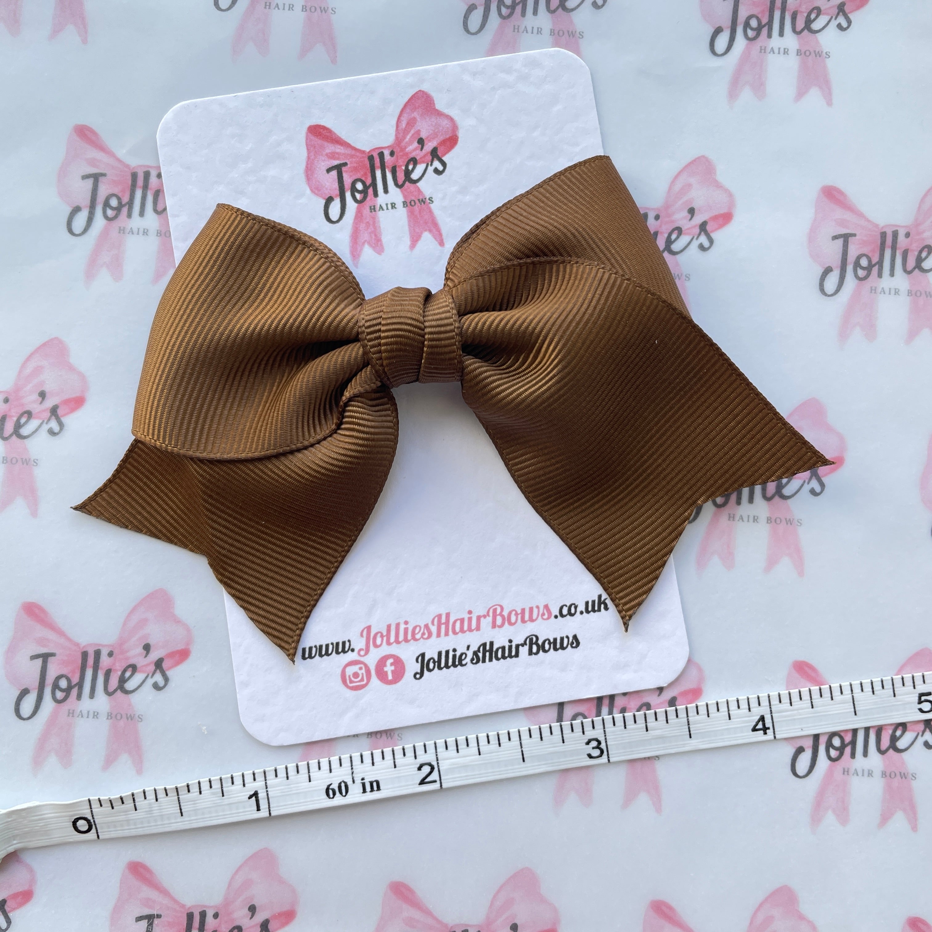 4inch Ribbon Bow with Clip - Turftan