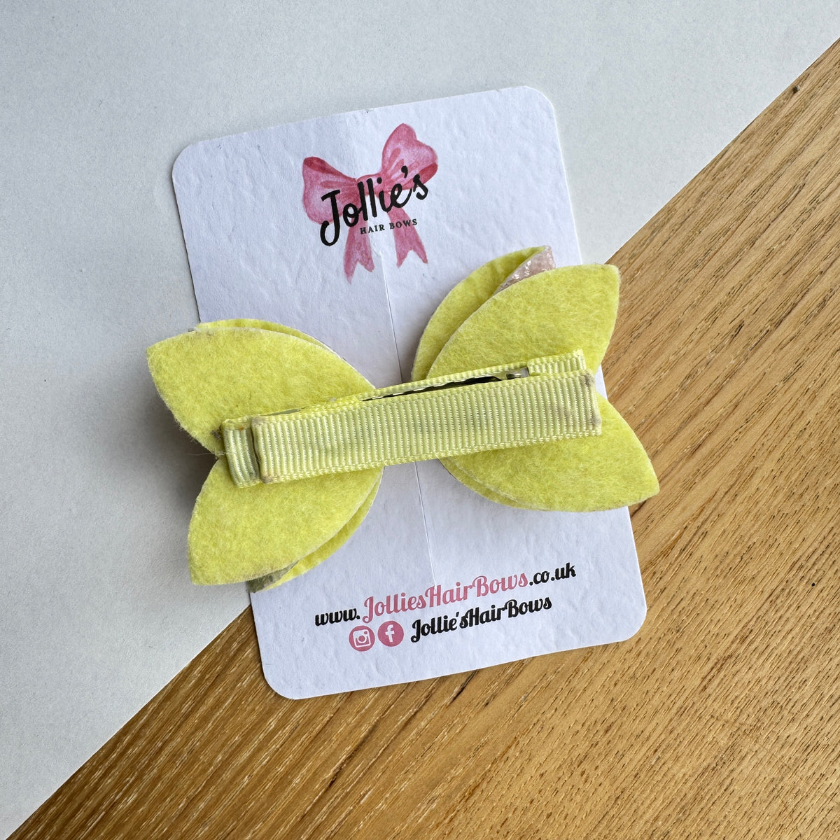 3" Pastel Rainbows Chunky Glitter Hair Bow (Single)