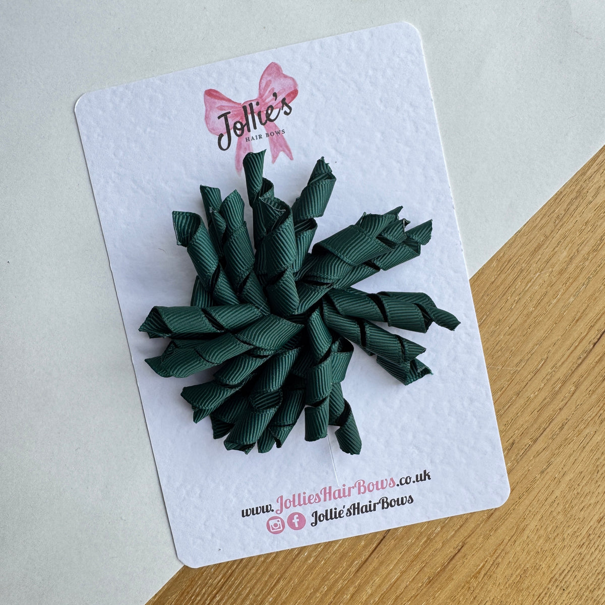 3.5" Spruce Corker Hair Bow with Lined Alligator Clip (Single) – Grosgrain Ribbon