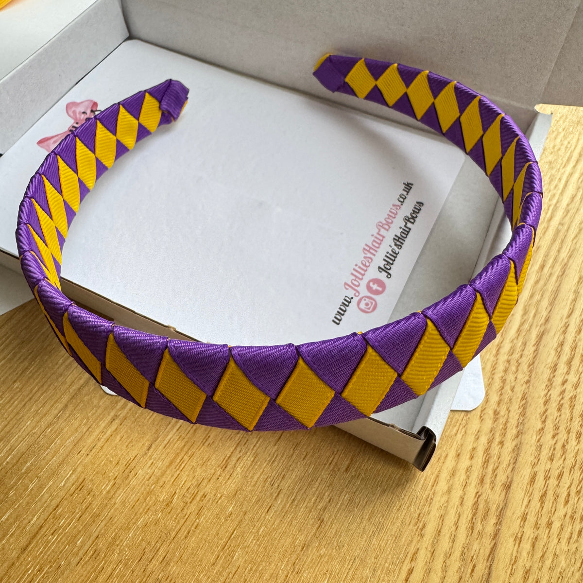 Alice Band – Purple & Yellow Gold