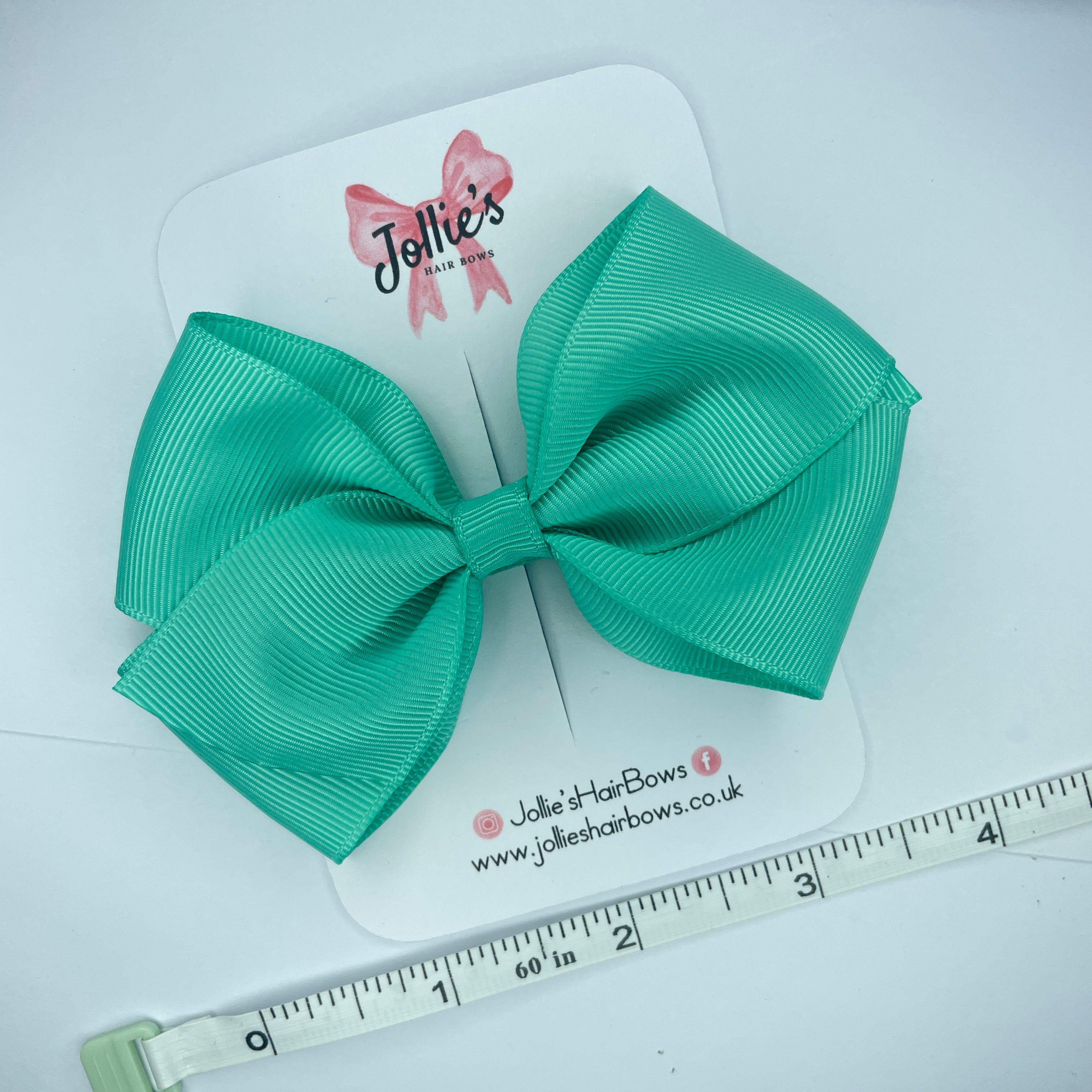 4inch Bow with Clip - Tropic