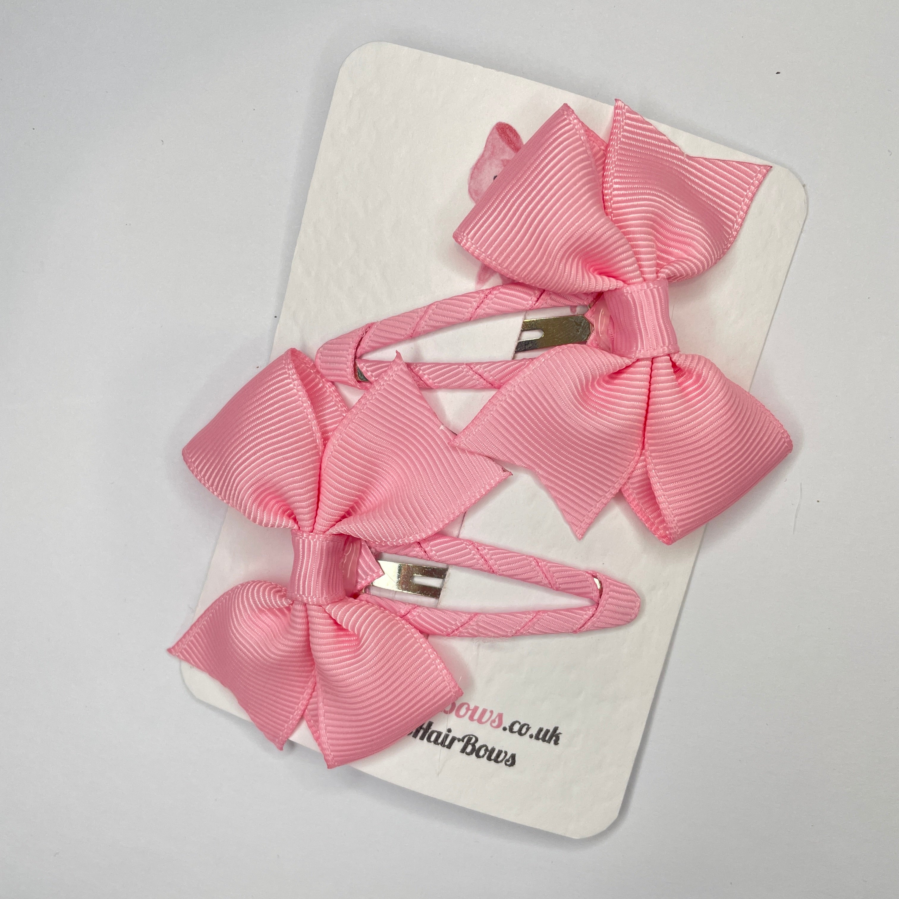 2.5inch Snap Clips Set - Rose Pink