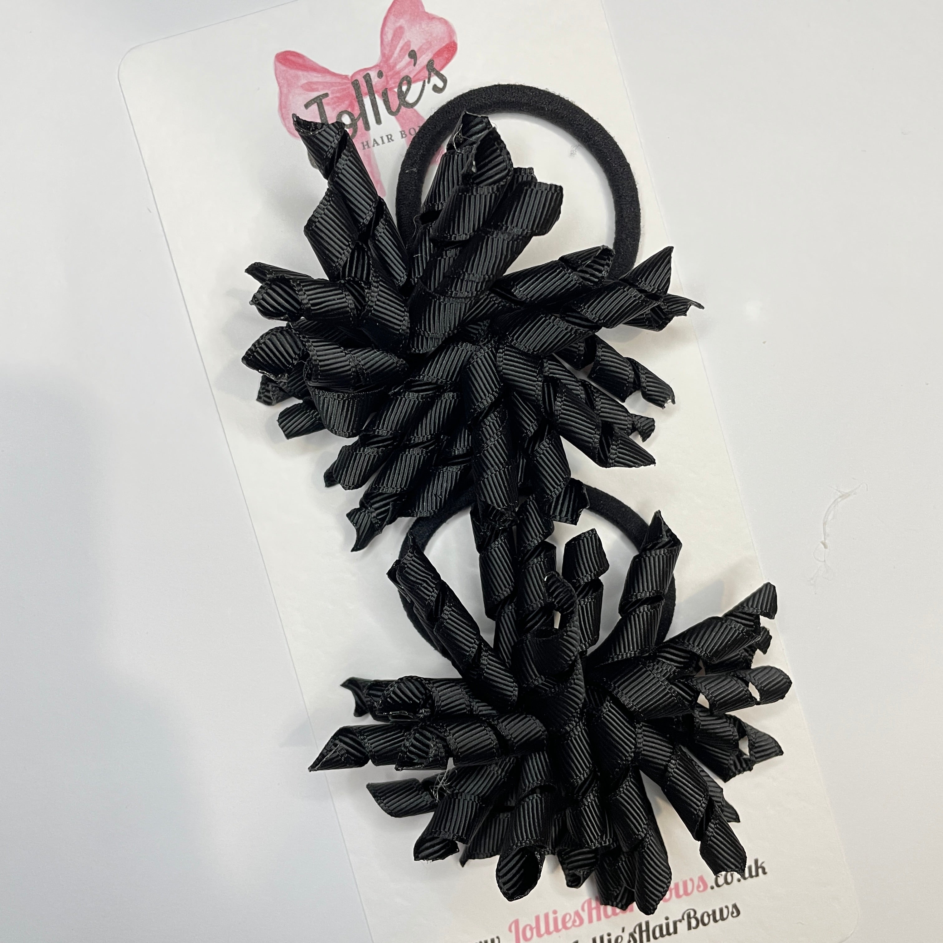 3.5inch Corker Bows Set with Bobble - Black