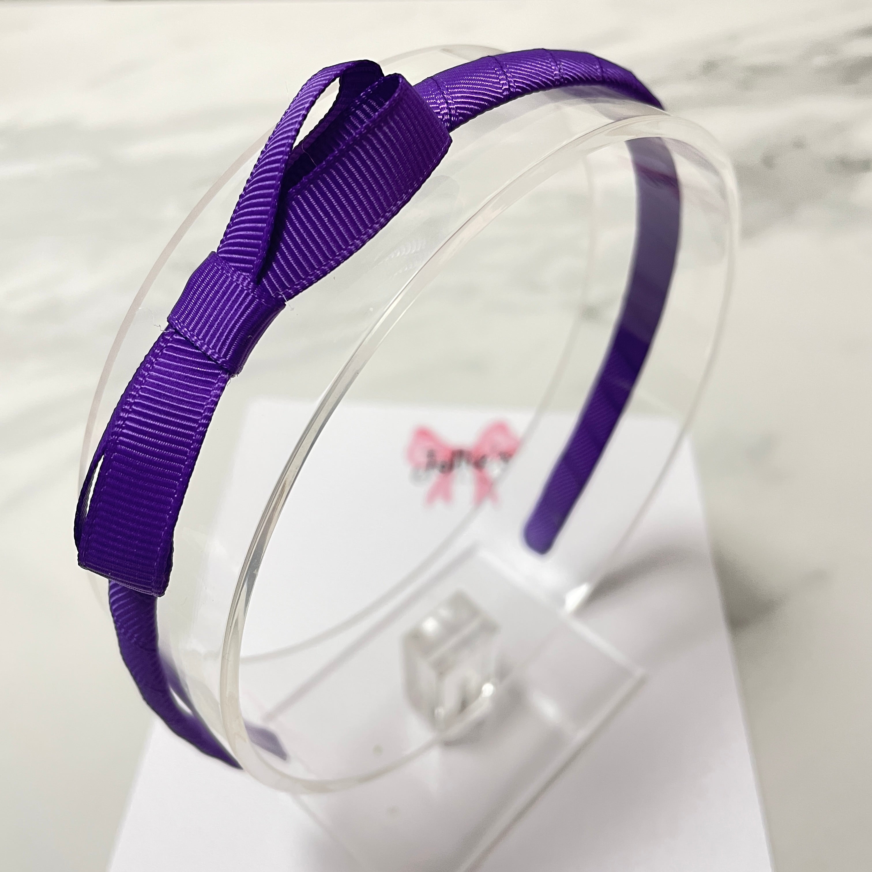 2.75inch Bow Headband - Purple